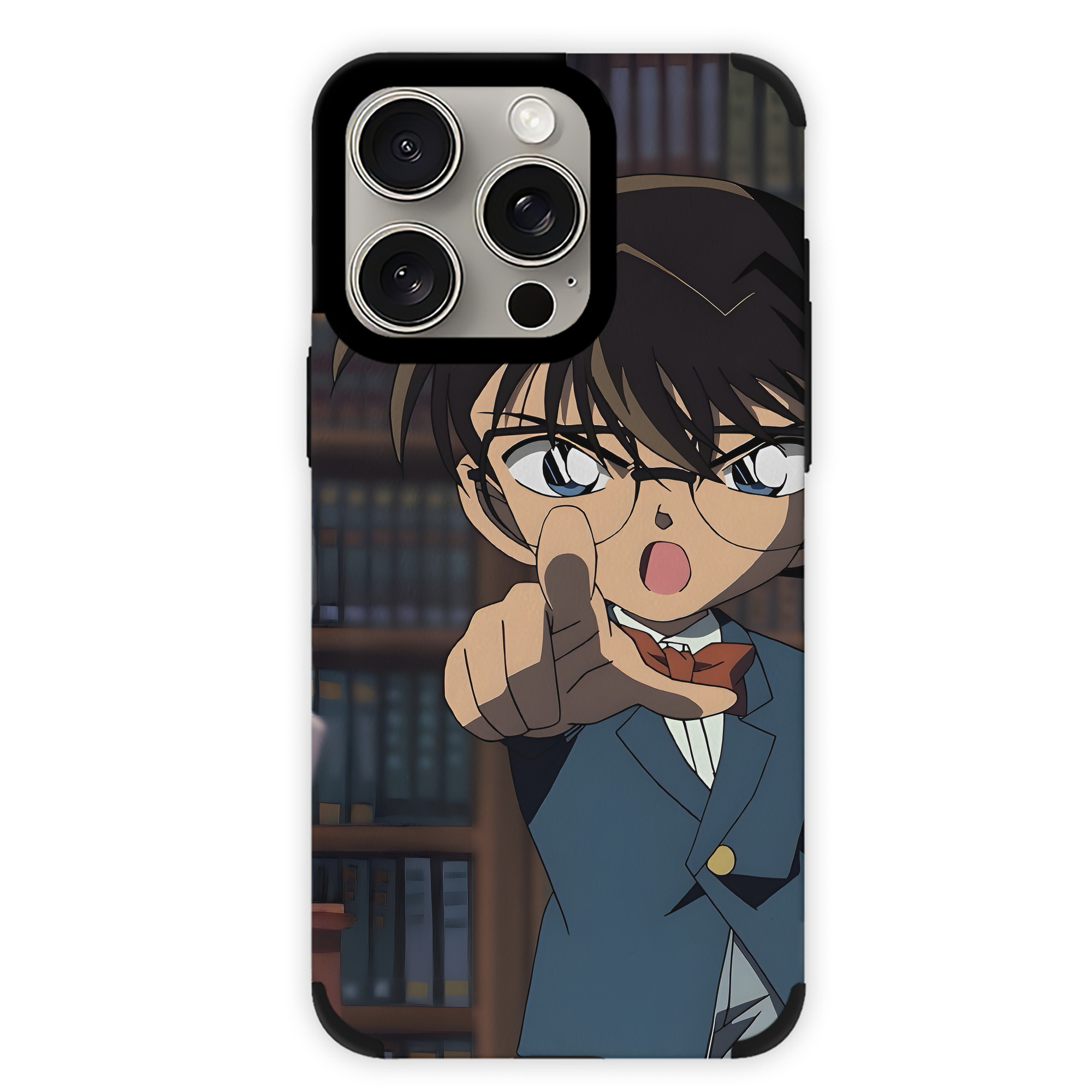 （画像用） 名探偵コナン Detective Conan 【iPhone15ProMax対応】 PUレザー スマホケース 耐衝撃＆黄変防止