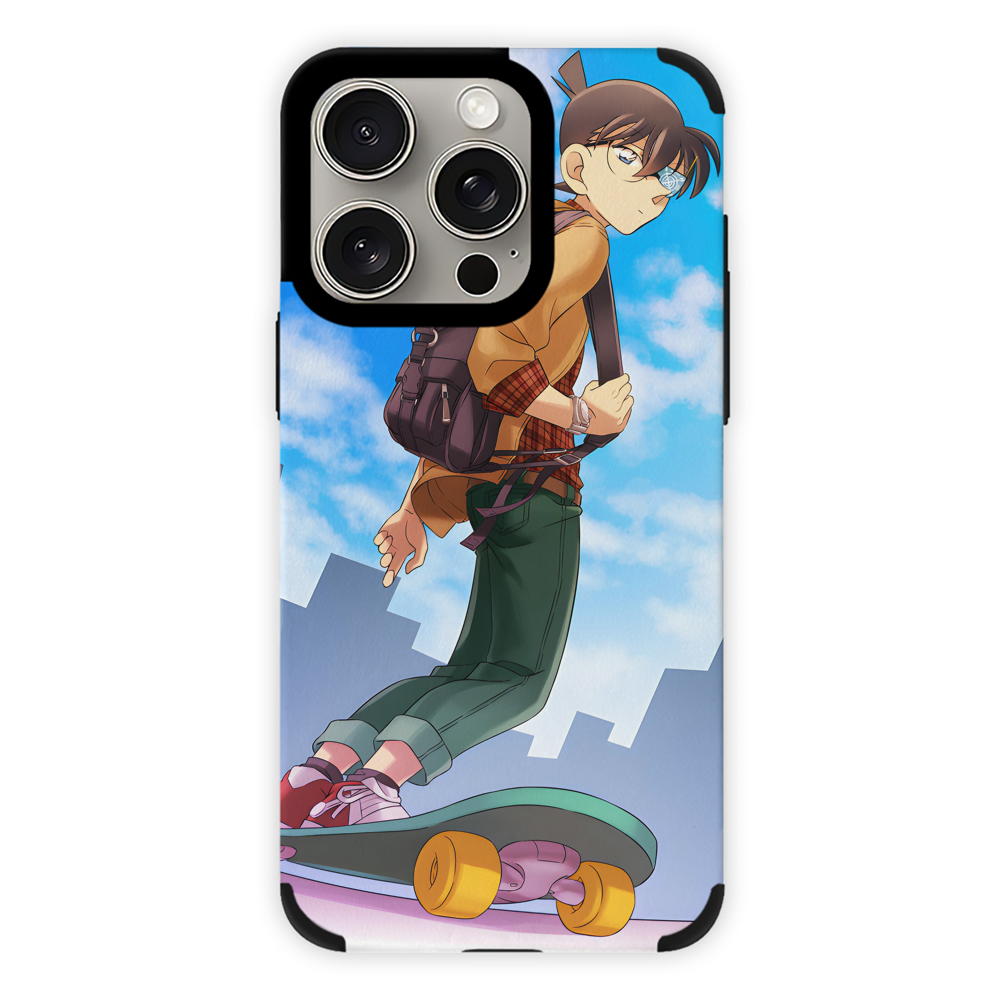 （画像用） 名探偵コナン Detective Conan 【iPhone15ProMax対応】 PUレザー スマホケース 耐衝撃＆黄変防止