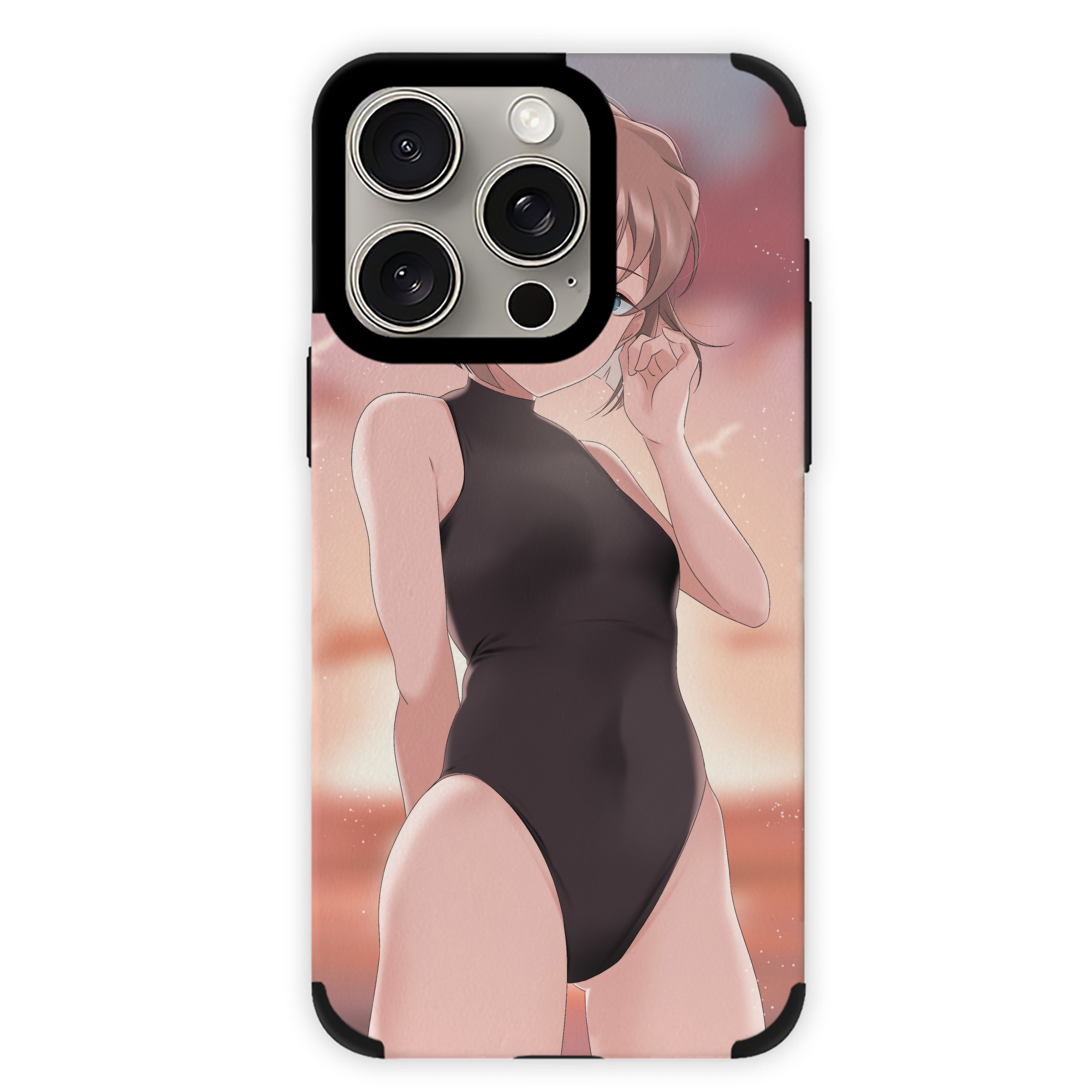 （画像用） 名探偵コナン Detective Conan 【iPhone15ProMax対応】 PUレザー スマホケース 耐衝撃＆黄変防止