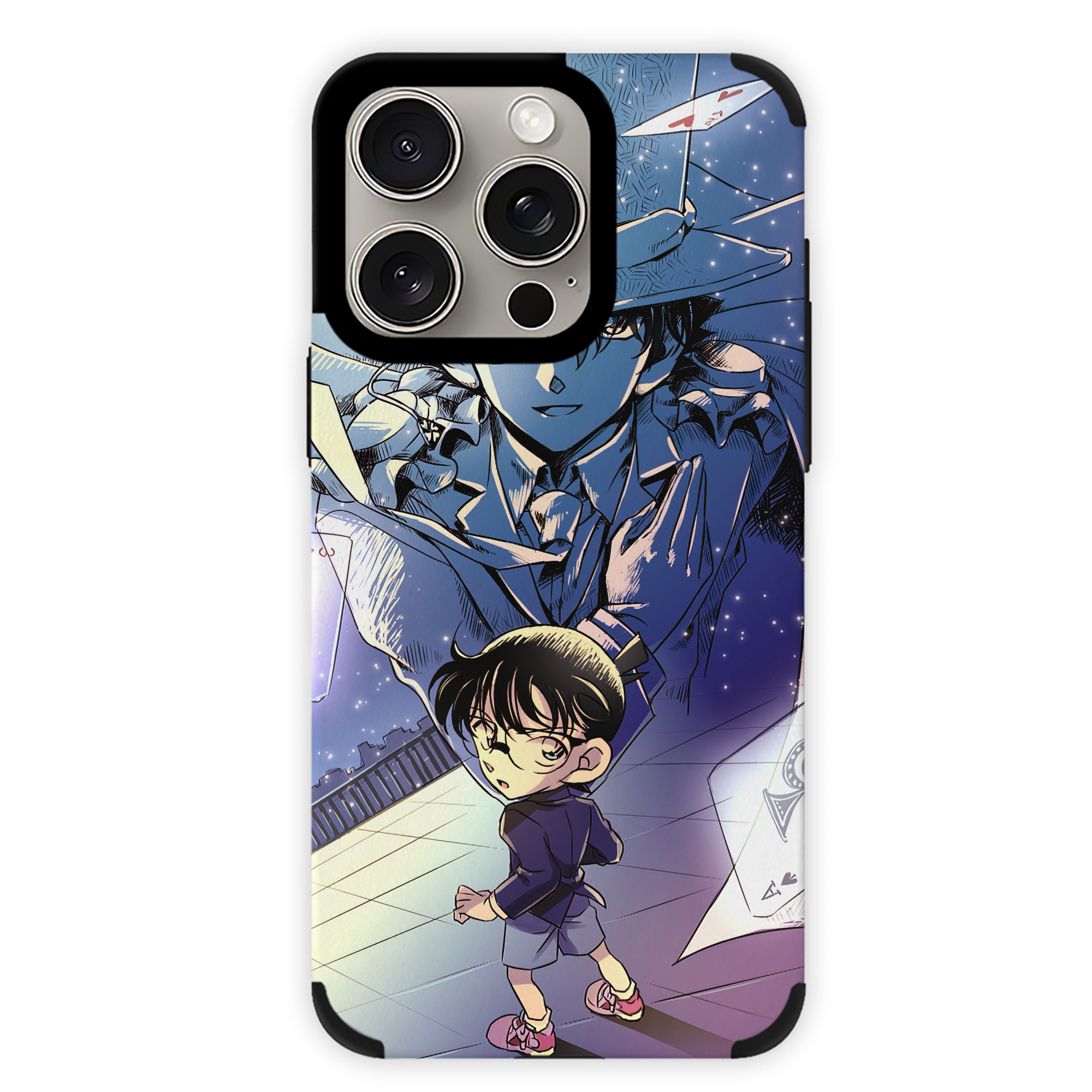 （画像用） 名探偵コナン Detective Conan 【iPhone15ProMax対応】 PUレザー スマホケース 耐衝撃＆黄変防止