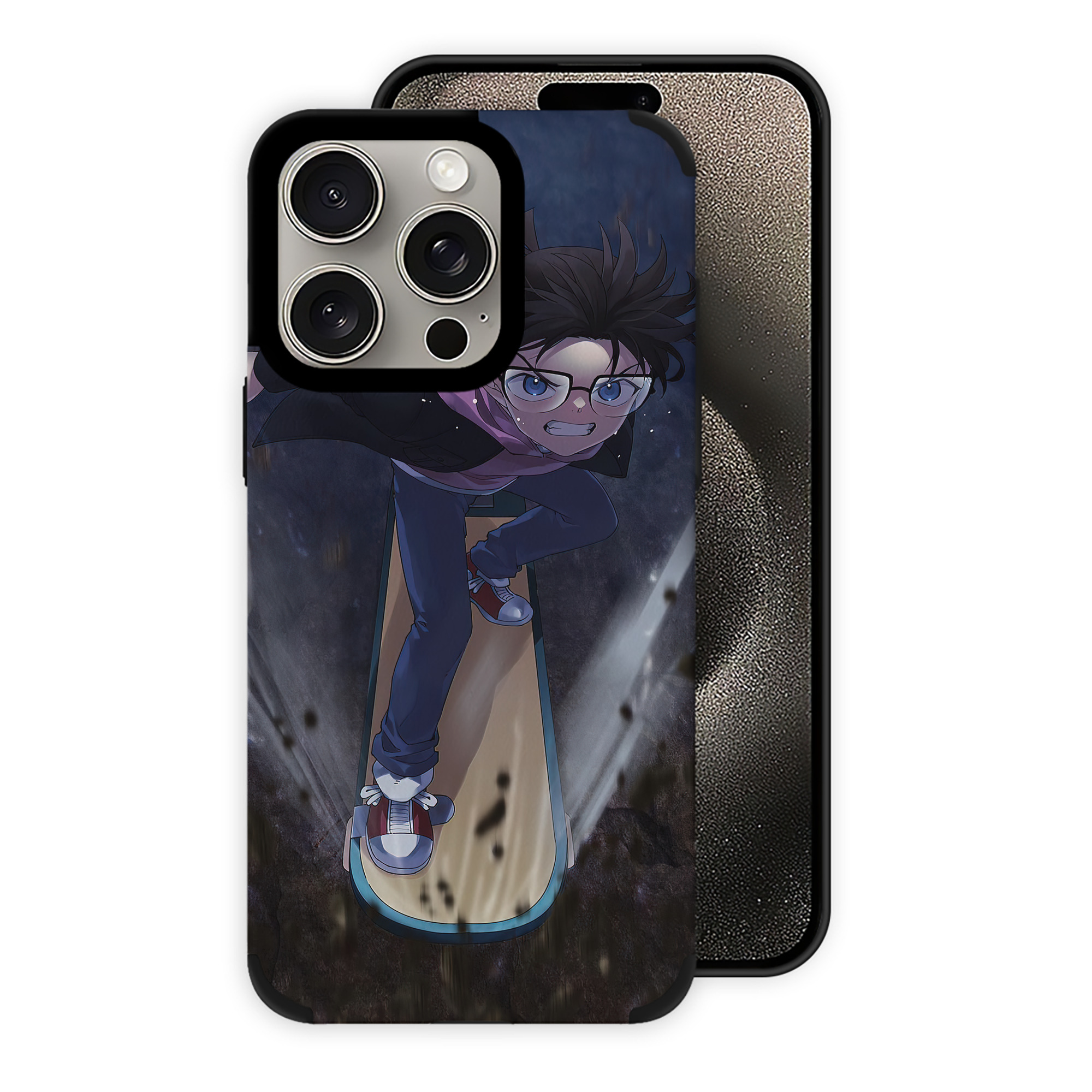 （画像用） 名探偵コナン Detective Conan 【iPhone15ProMax対応】 PUレザー スマホケース 耐衝撃＆黄変防止