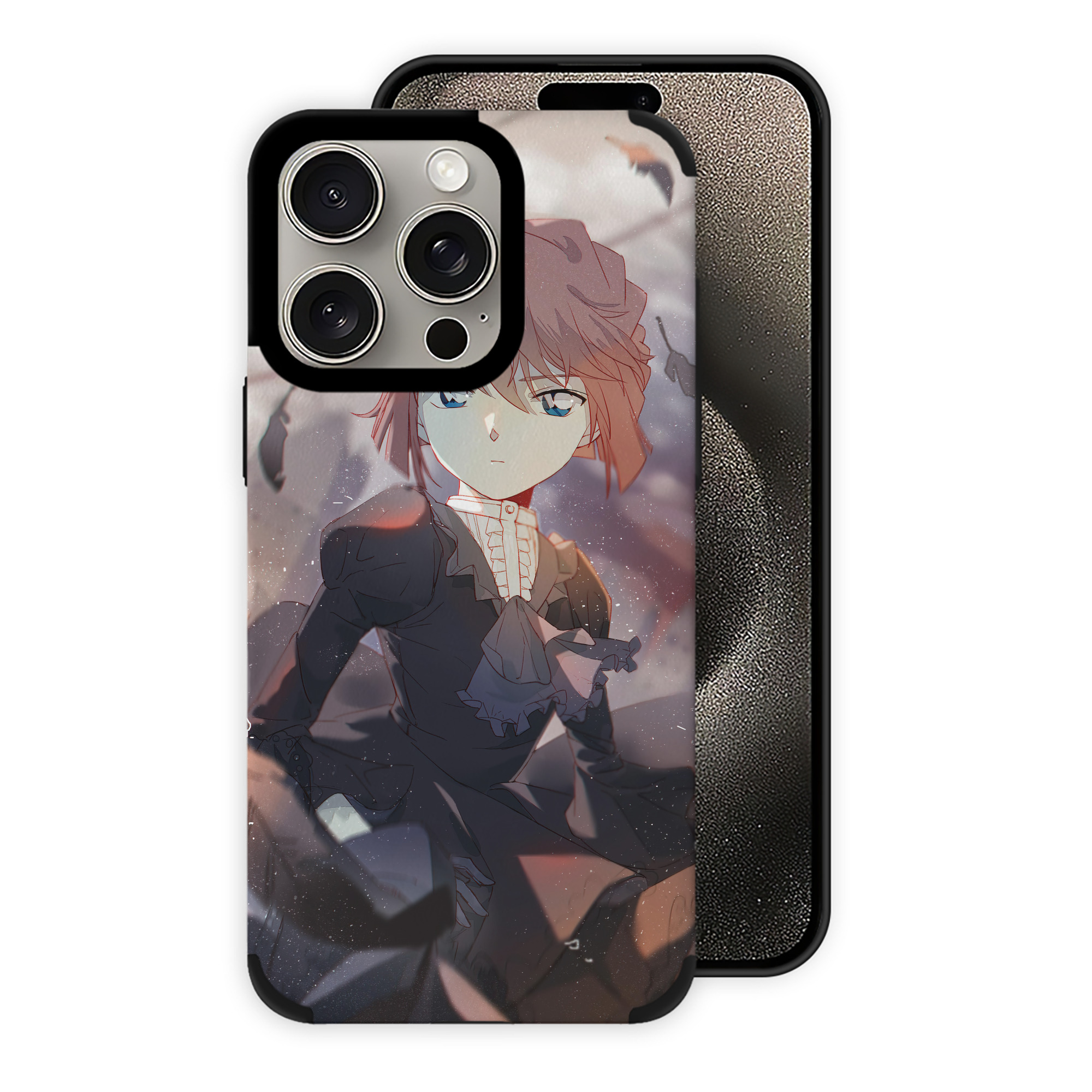 （画像用） 名探偵コナン Detective Conan 【iPhone15ProMax対応】 PUレザー スマホケース 耐衝撃＆黄変防止