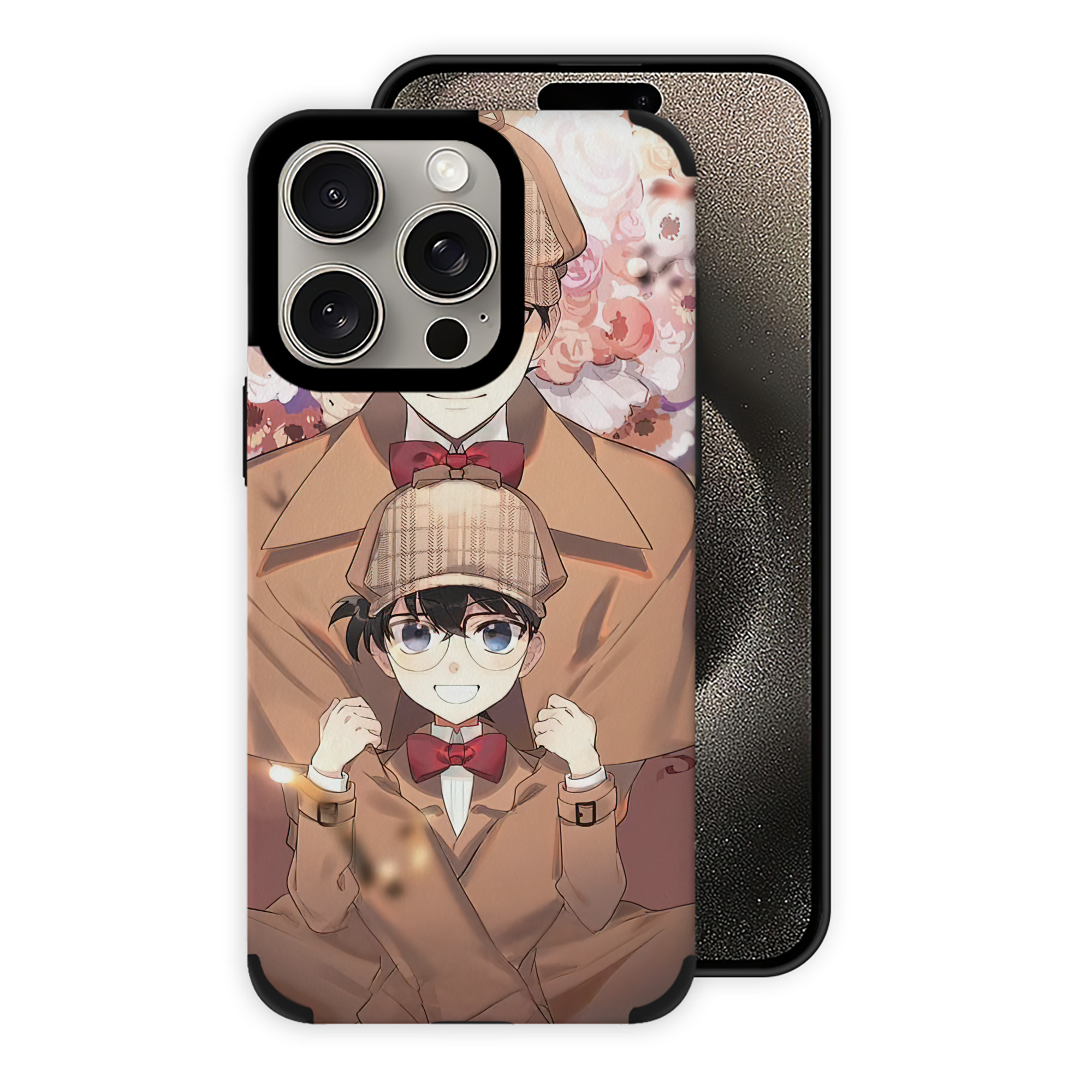 （画像用） 名探偵コナン Detective Conan 【iPhone15ProMax対応】 PUレザー スマホケース 耐衝撃＆黄変防止