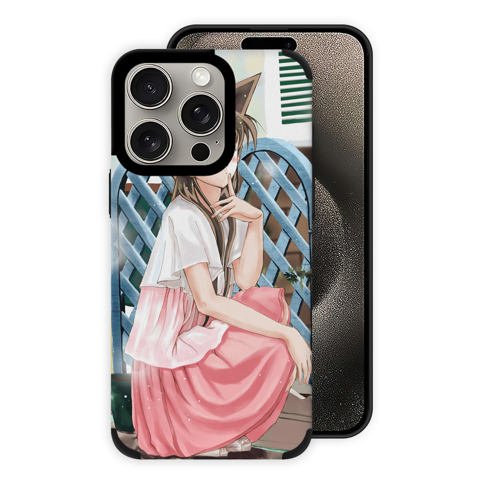 （画像用） 名探偵コナン Detective Conan 【iPhone15ProMax対応】 PUレザー スマホケース 耐衝撃＆黄変防止