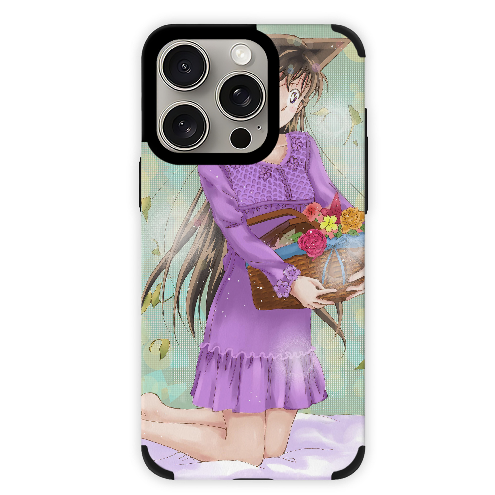 （画像用） 名探偵コナン Detective Conan 【iPhone15ProMax対応】 PUレザー スマホケース 耐衝撃＆黄変防止