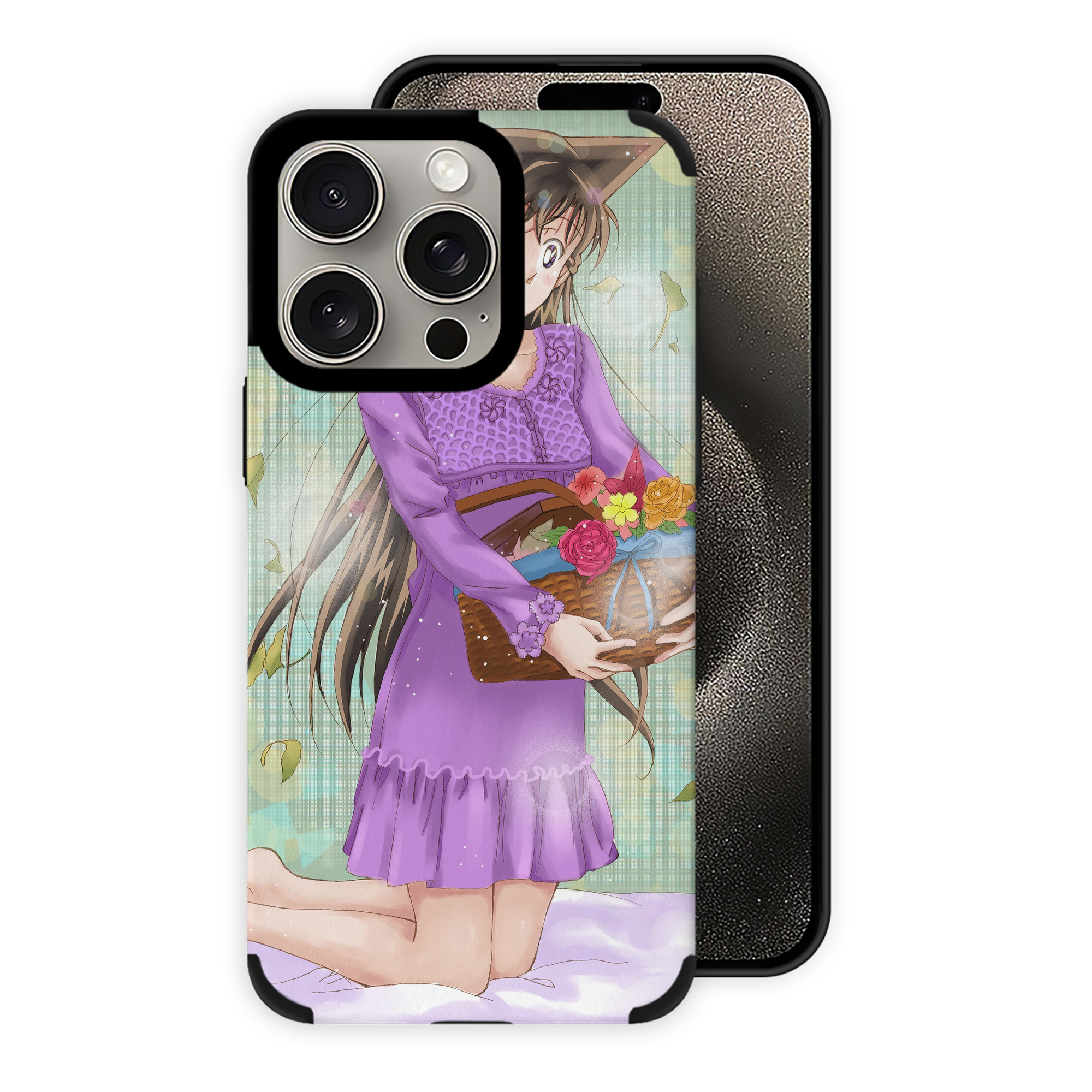 （画像用） 名探偵コナン Detective Conan 【iPhone15ProMax対応】 PUレザー スマホケース 耐衝撃＆黄変防止