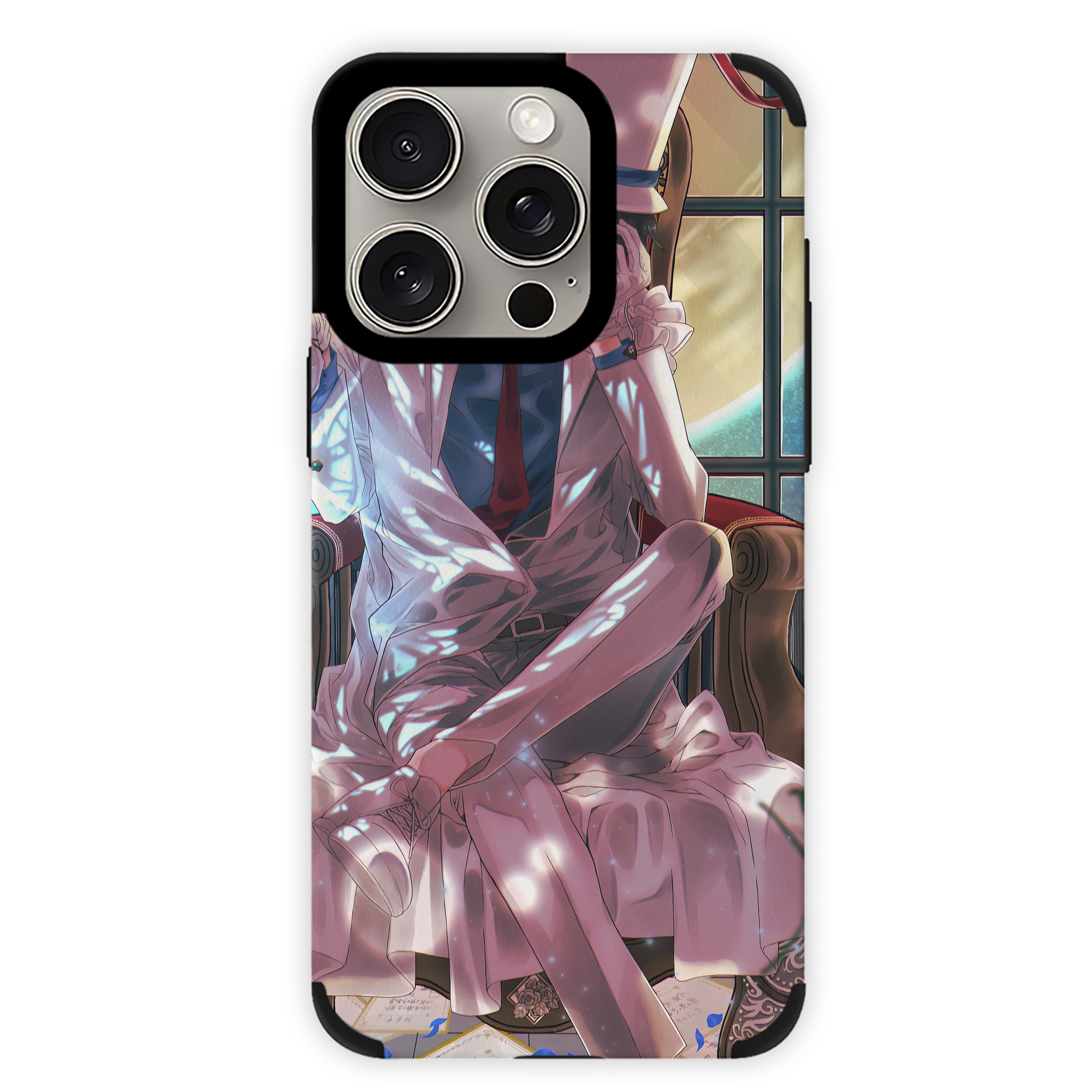 （画像用） 名探偵コナン Detective Conan 【iPhone15ProMax対応】 PUレザー スマホケース 耐衝撃＆黄変防止