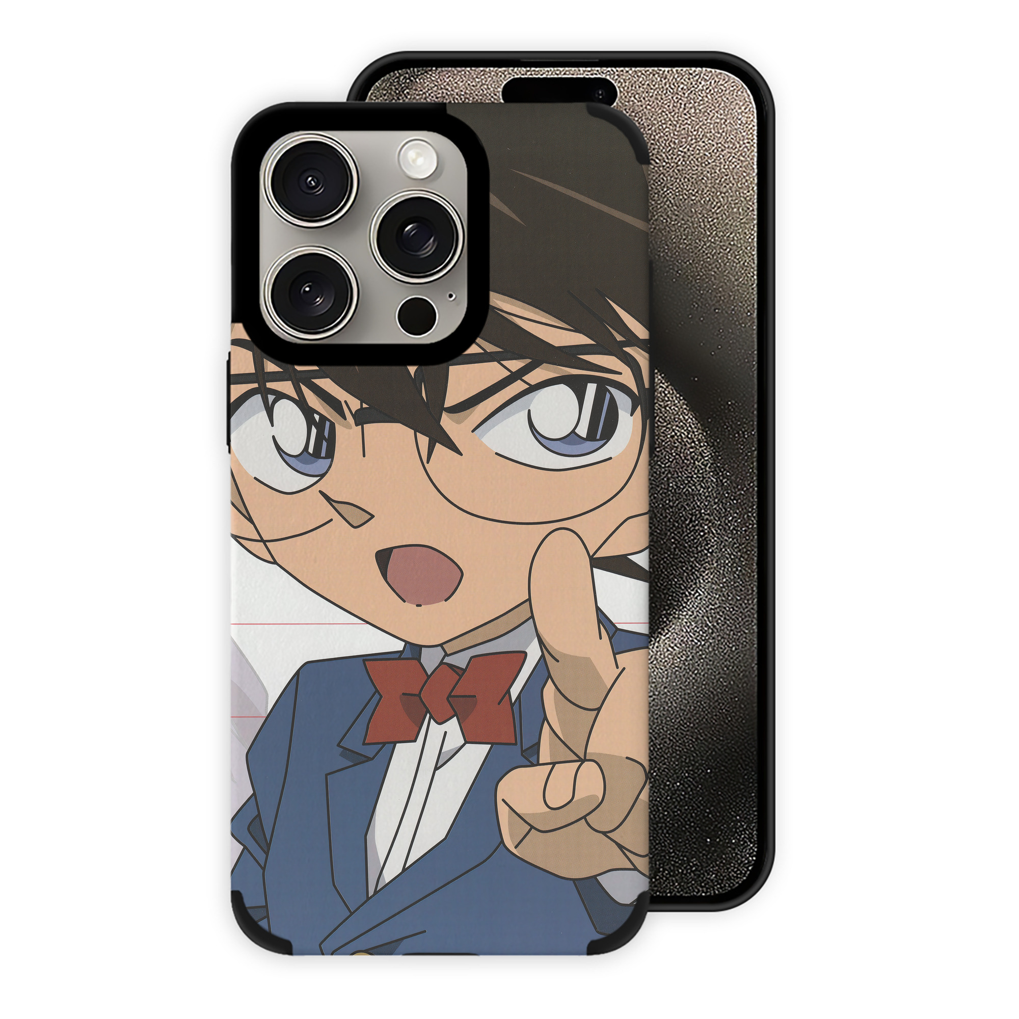 （画像用） 名探偵コナン Detective Conan 【iPhone15ProMax対応】 PUレザー スマホケース 耐衝撃＆黄変防止
