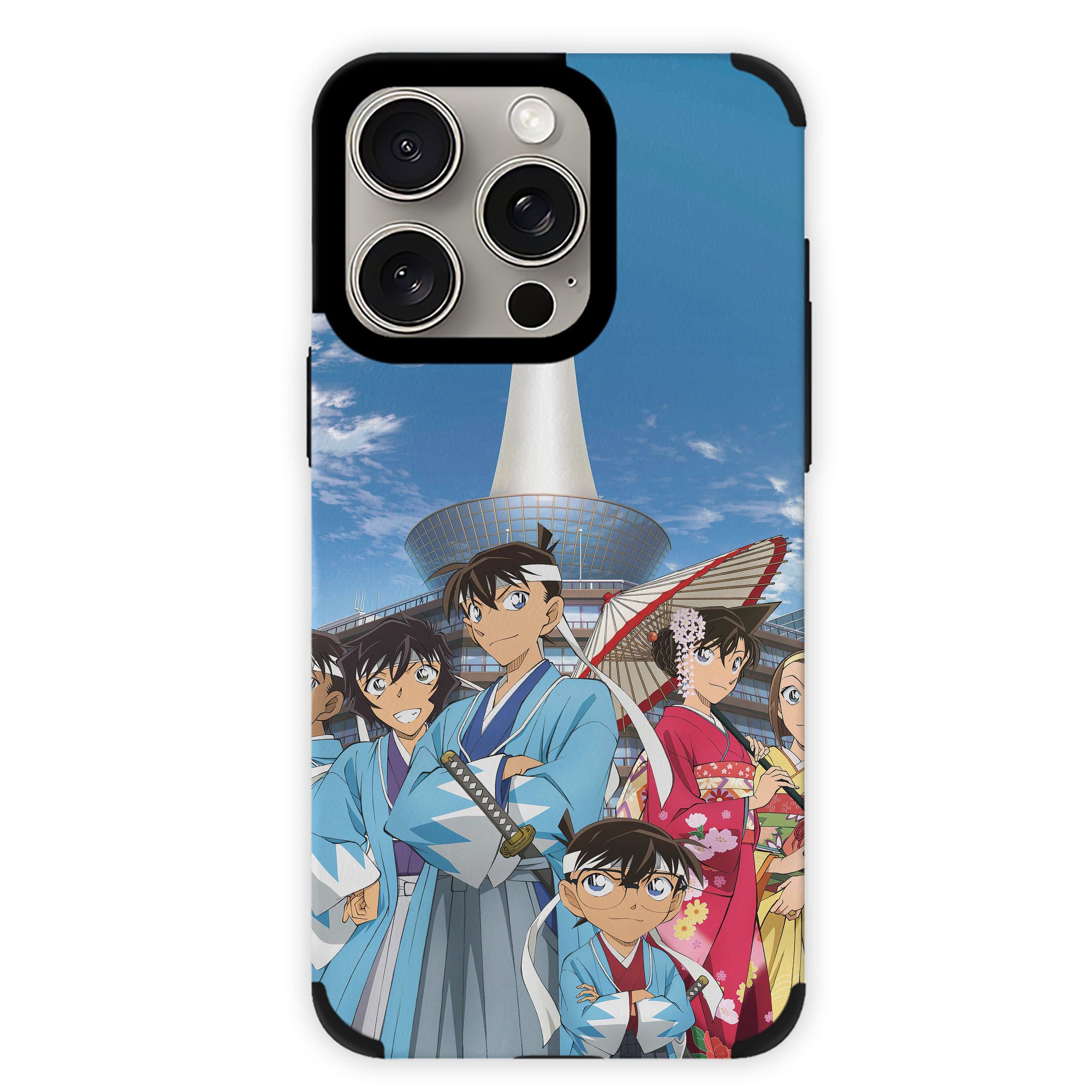 （画像用） 名探偵コナン Detective Conan 【iPhone15ProMax対応】 PUレザー スマホケース 耐衝撃＆黄変防止