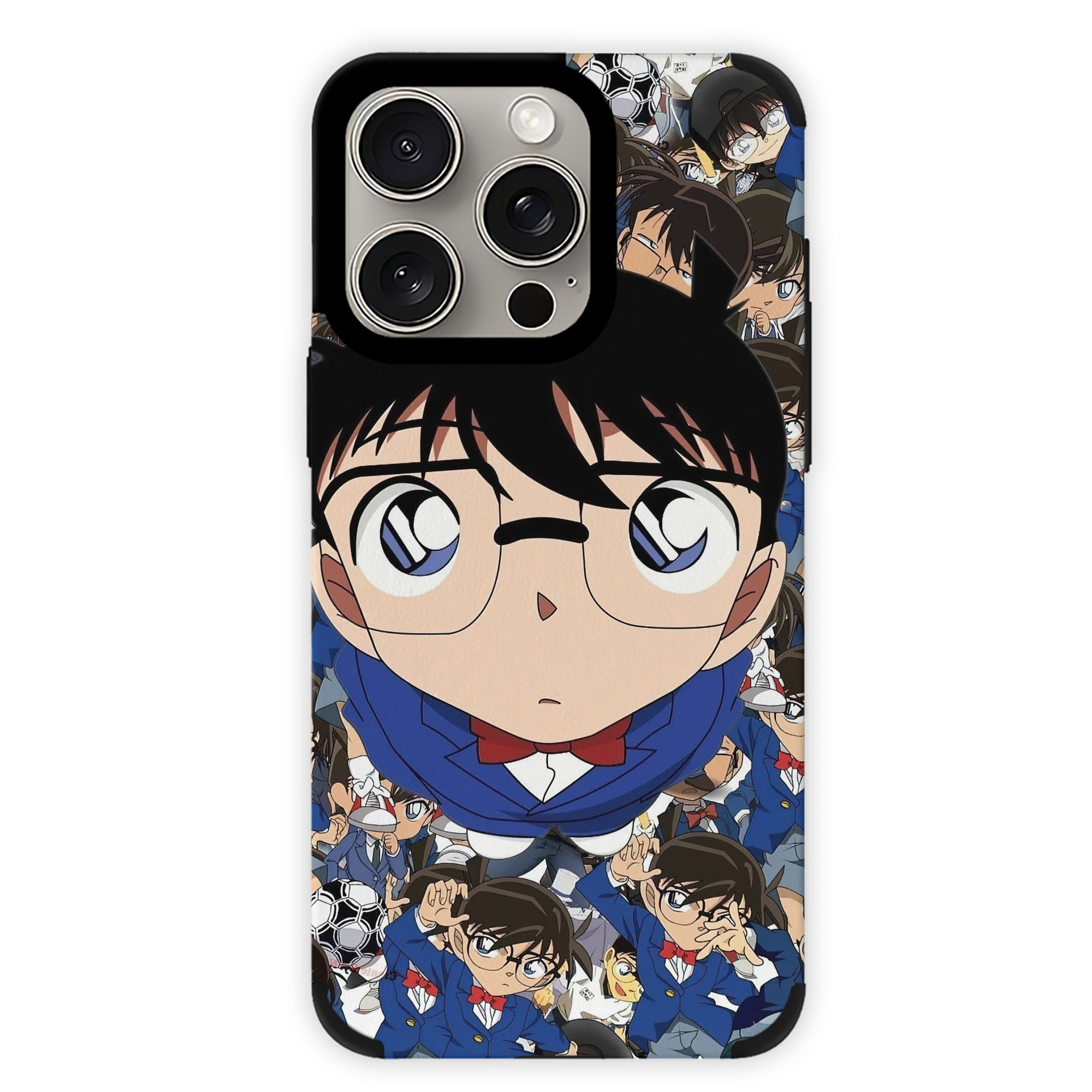 （画像用） 名探偵コナン Detective Conan 【iPhone15ProMax対応】 PUレザー スマホケース 耐衝撃＆黄変防止