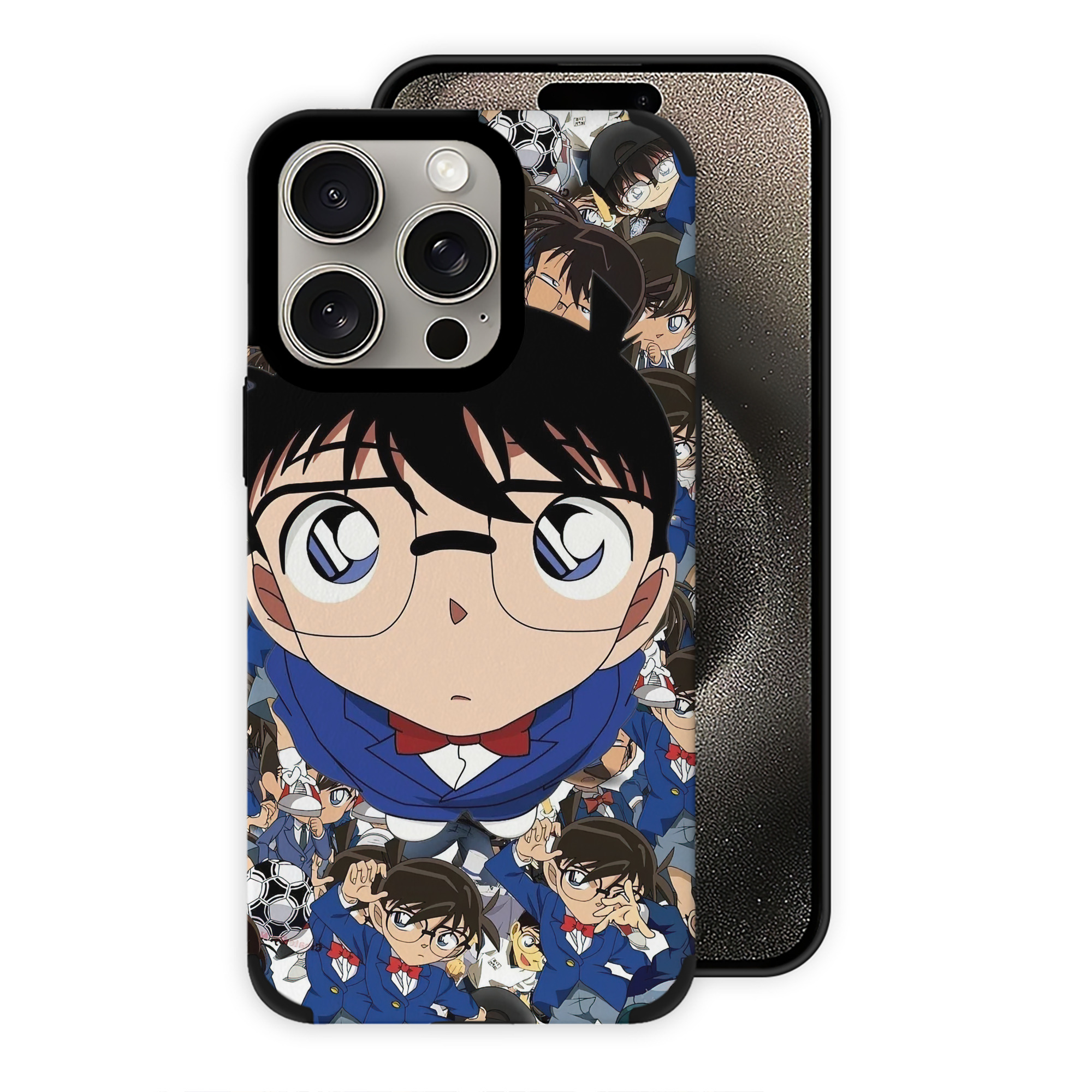 （画像用） 名探偵コナン Detective Conan 【iPhone15ProMax対応】 PUレザー スマホケース 耐衝撃＆黄変防止