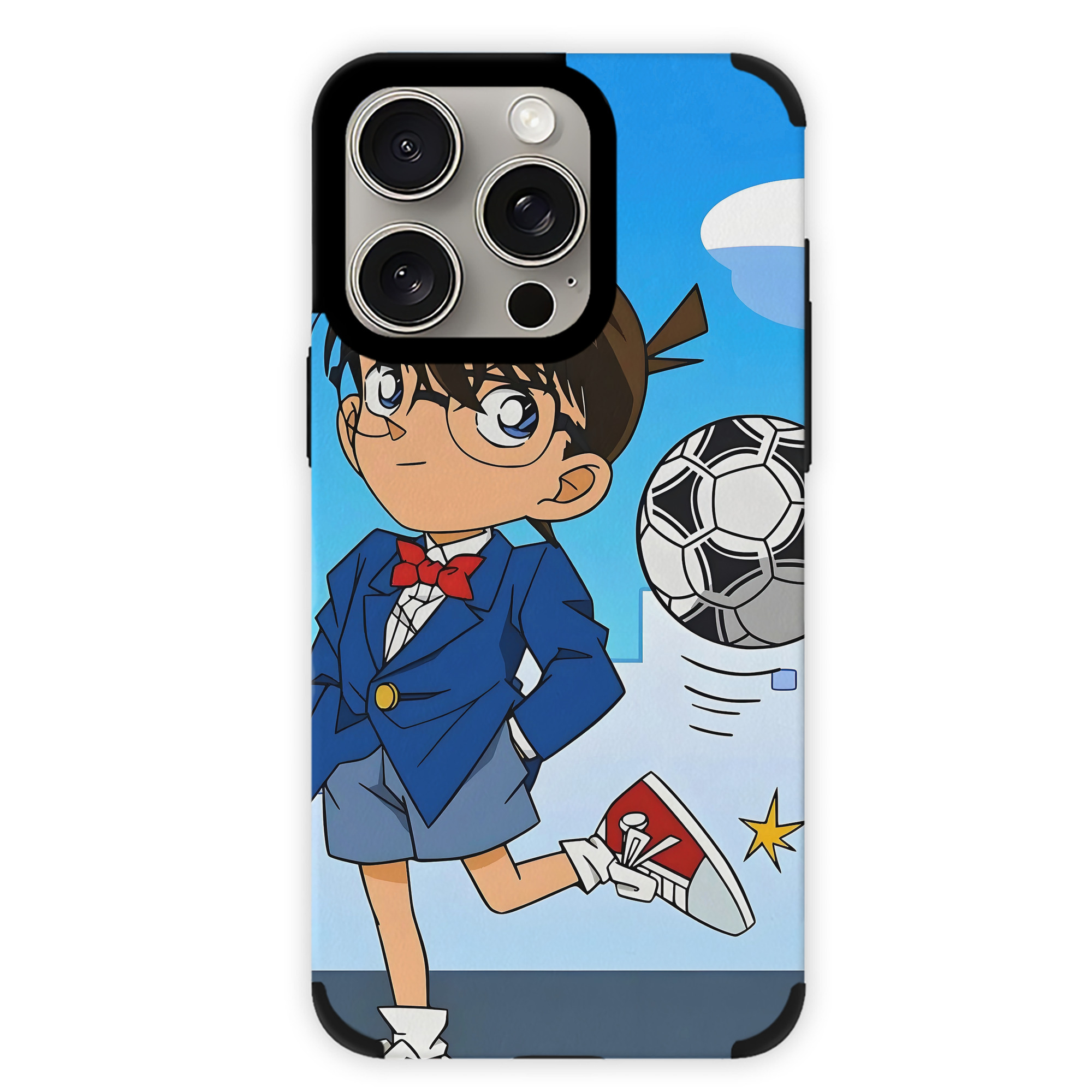（画像用） 名探偵コナン Detective Conan 【iPhone15ProMax対応】 PUレザー スマホケース 耐衝撃＆黄変防止