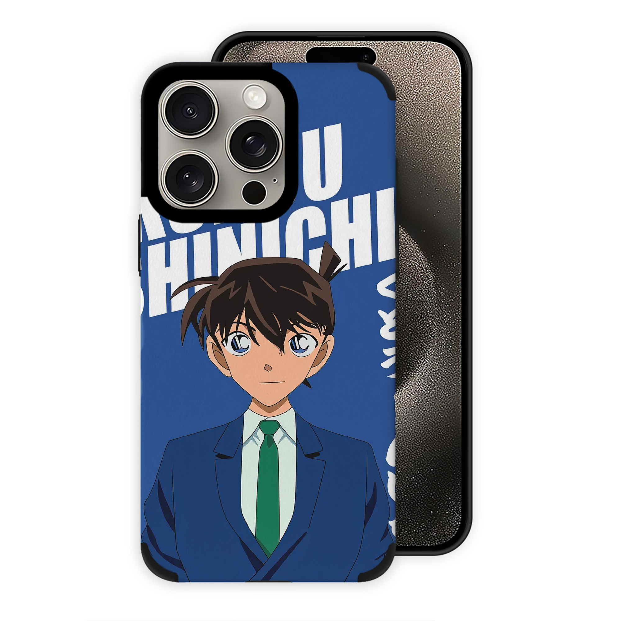 （画像用） 名探偵コナン Detective Conan 【iPhone15ProMax対応】 PUレザー スマホケース 耐衝撃＆黄変防止