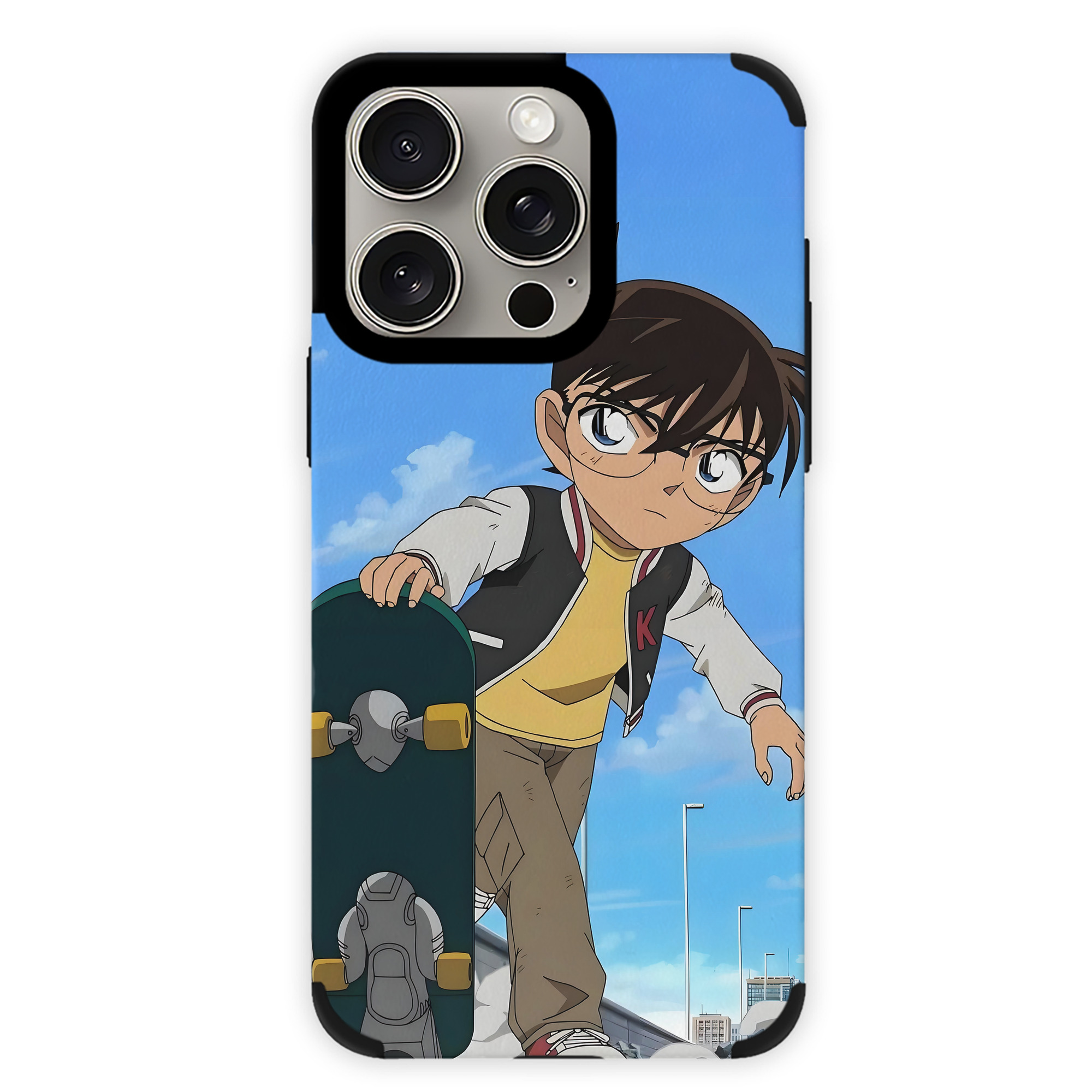 （画像用） 名探偵コナン Detective Conan 【iPhone15ProMax対応】 PUレザー スマホケース 耐衝撃＆黄変防止