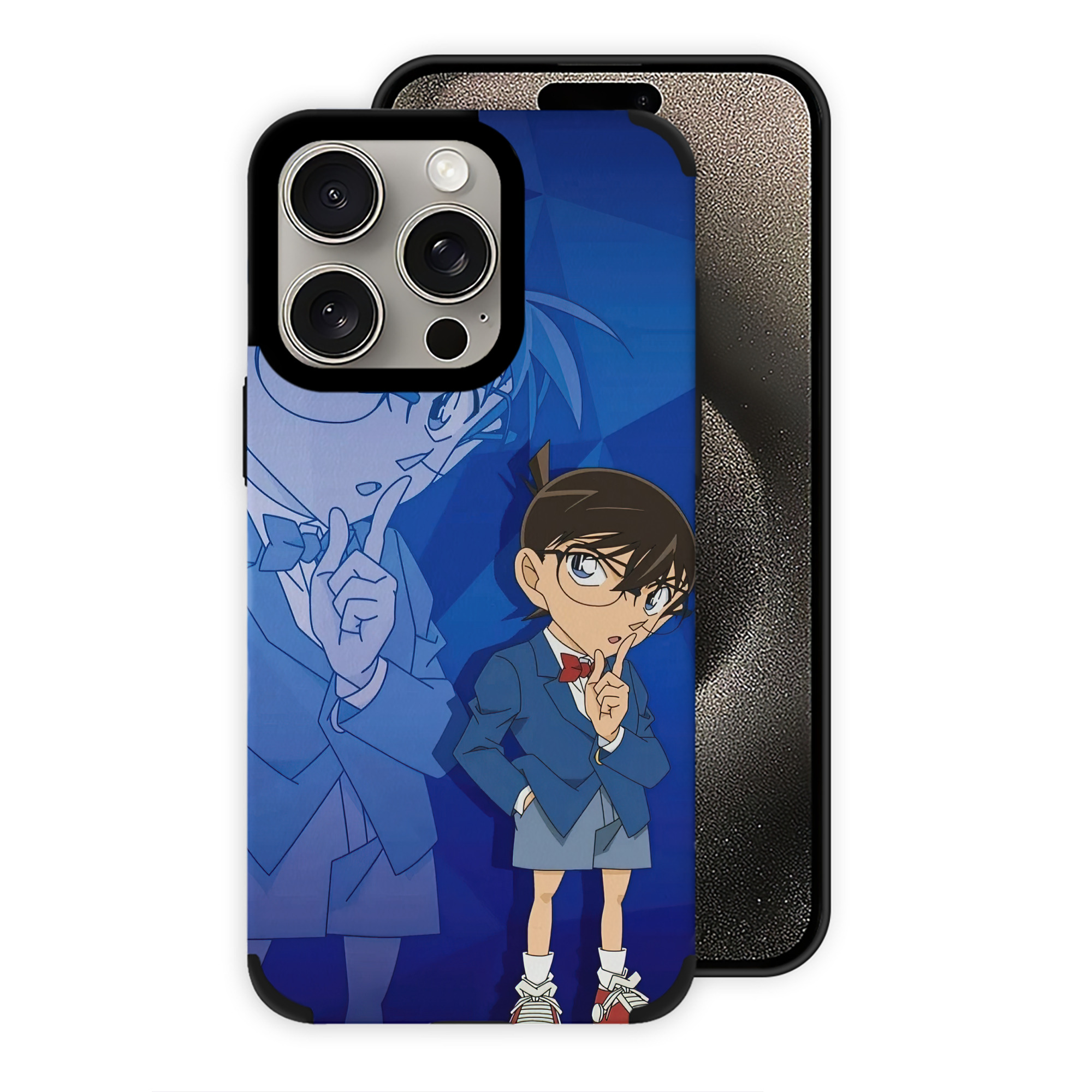 （画像用） 名探偵コナン Detective Conan 【iPhone15ProMax対応】 PUレザー スマホケース 耐衝撃＆黄変防止