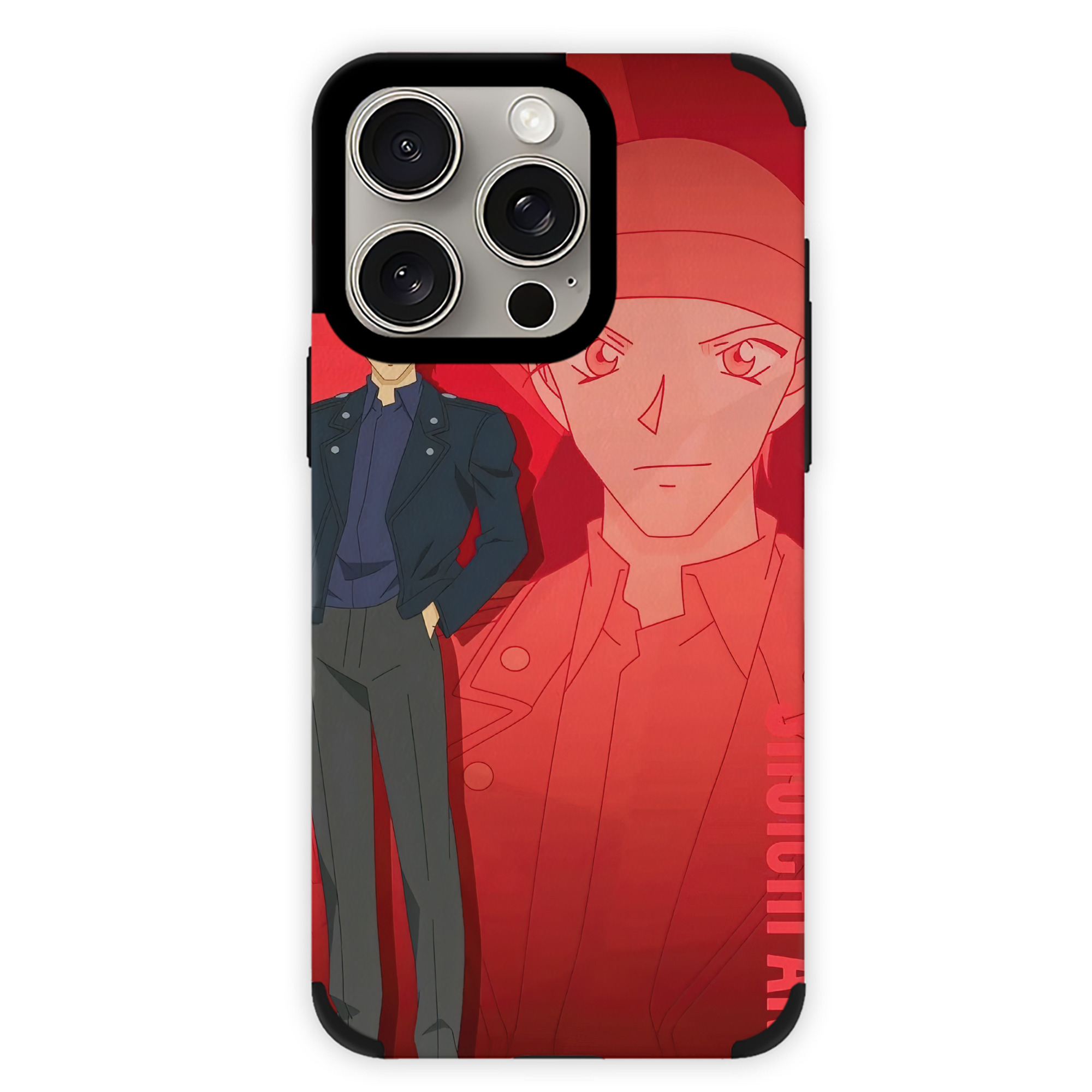 （画像用） 名探偵コナン Detective Conan 【iPhone15ProMax対応】 PUレザー スマホケース 耐衝撃＆黄変防止