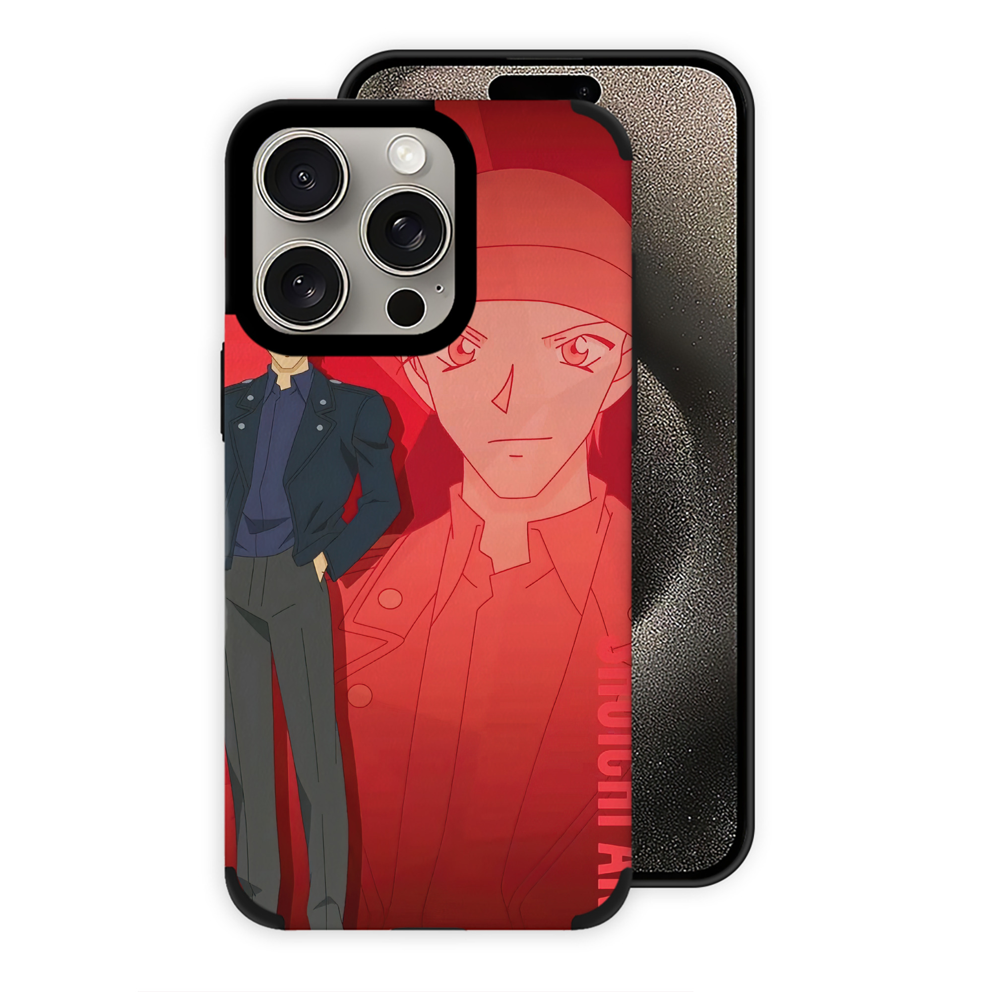 （画像用） 名探偵コナン Detective Conan 【iPhone15ProMax対応】 PUレザー スマホケース 耐衝撃＆黄変防止