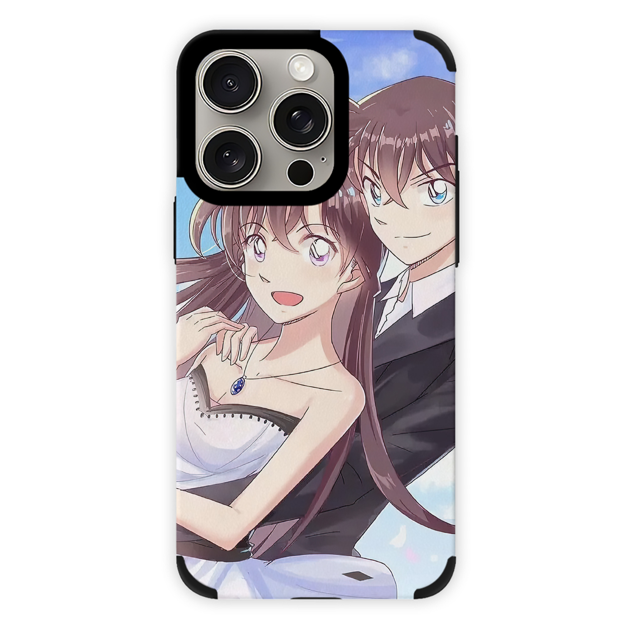 （画像用） 名探偵コナン Detective Conan 【iPhone15ProMax対応】 PUレザー スマホケース 耐衝撃＆黄変防止