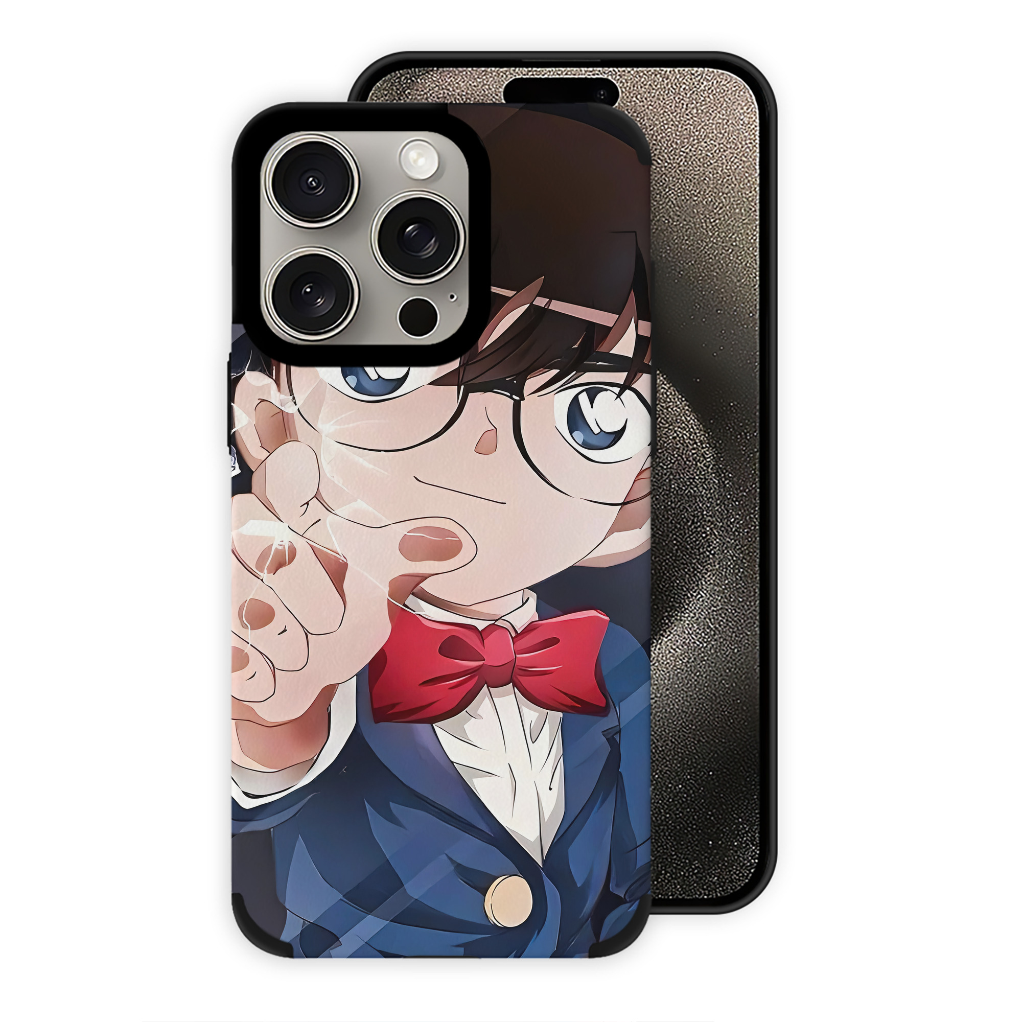 （画像用） 名探偵コナン Detective Conan 【iPhone15ProMax対応】 PUレザー スマホケース 耐衝撃＆黄変防止