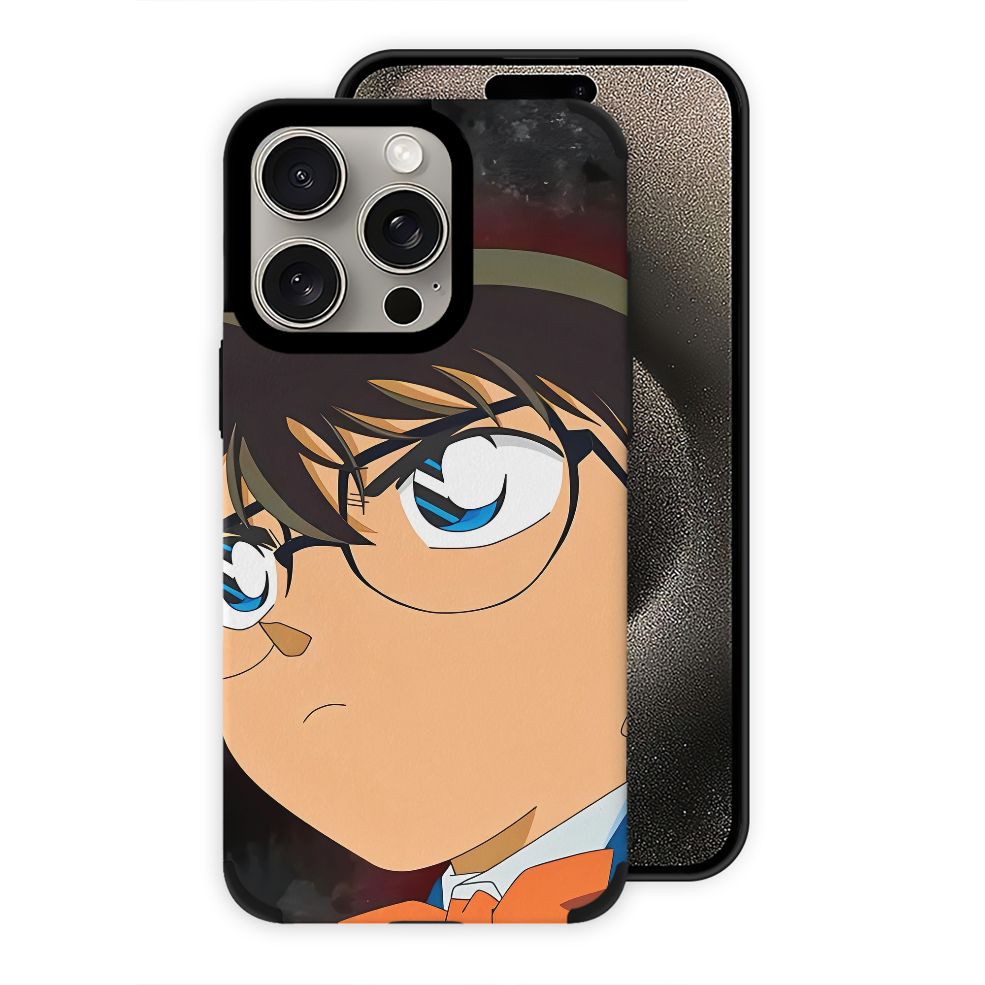 （画像用） 名探偵コナン Detective Conan 【iPhone15ProMax対応】 PUレザー スマホケース 耐衝撃＆黄変防止