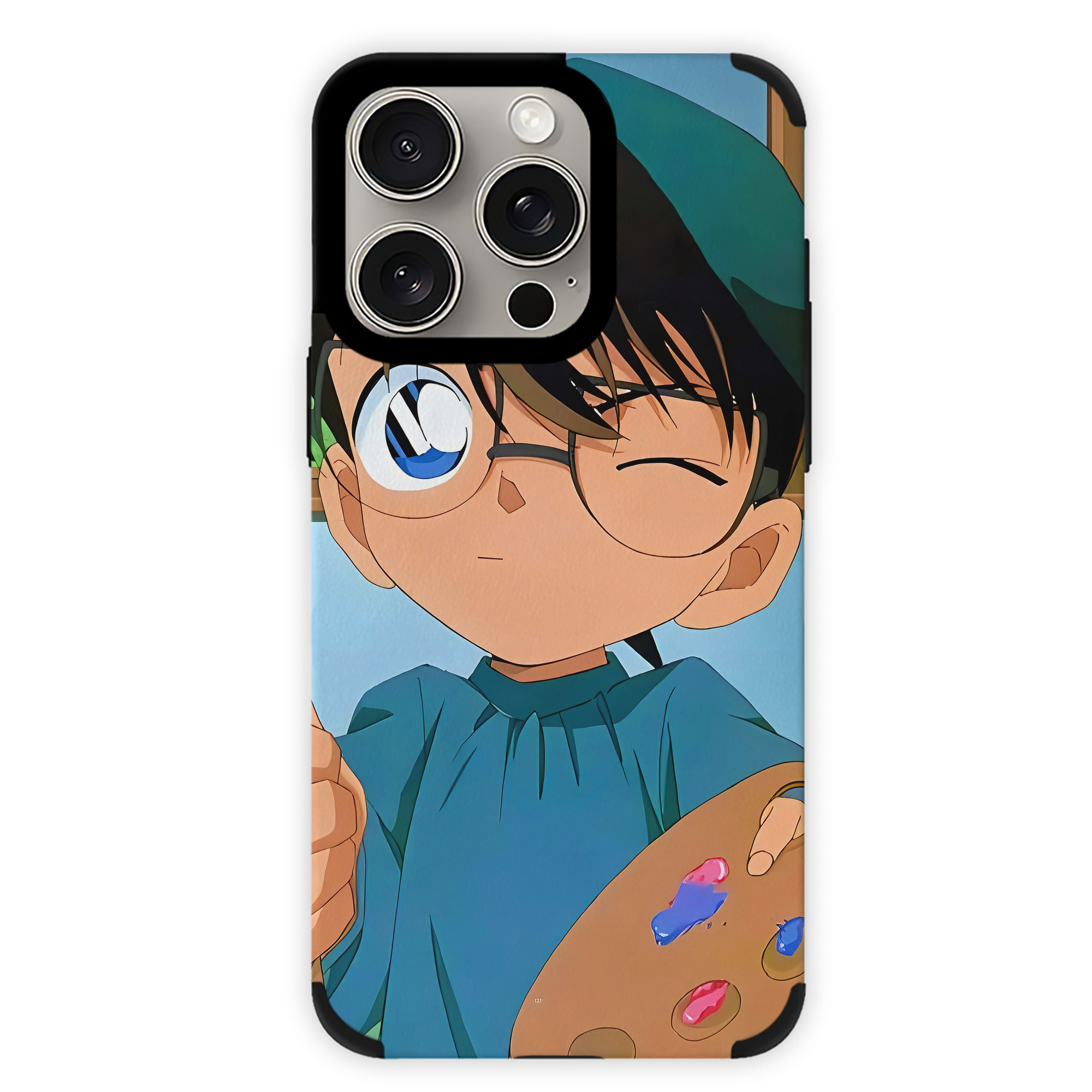 （画像用） 名探偵コナン Detective Conan 【iPhone15ProMax対応】 PUレザー スマホケース 耐衝撃＆黄変防止