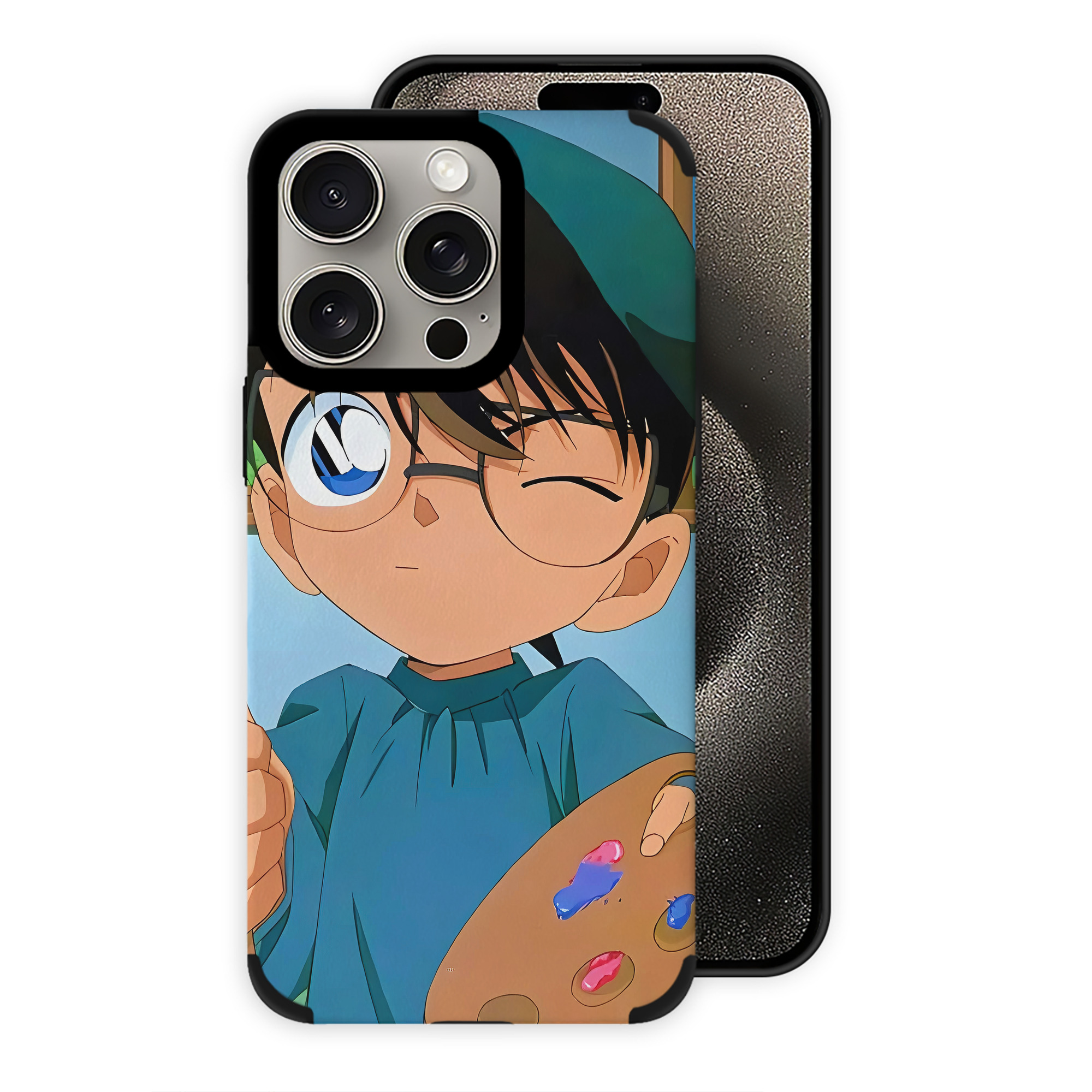 （画像用） 名探偵コナン Detective Conan 【iPhone15ProMax対応】 PUレザー スマホケース 耐衝撃＆黄変防止