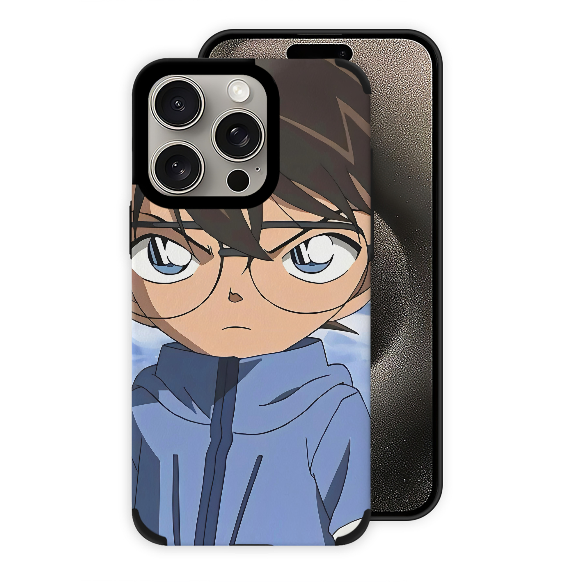 （画像用） 名探偵コナン Detective Conan 【iPhone15ProMax対応】 PUレザー スマホケース 耐衝撃＆黄変防止