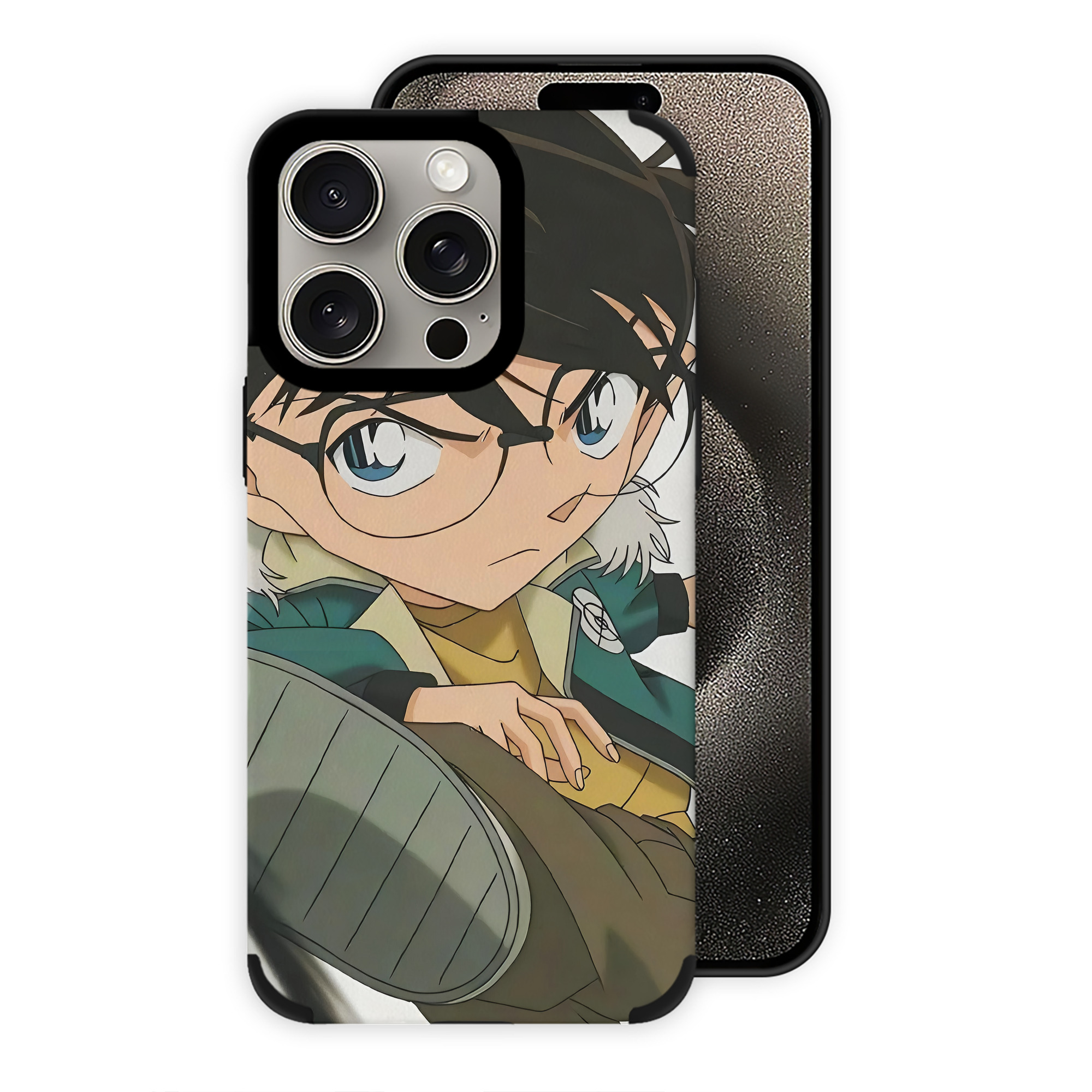 （画像用） 名探偵コナン Detective Conan 【iPhone15ProMax対応】 PUレザー スマホケース 耐衝撃＆黄変防止