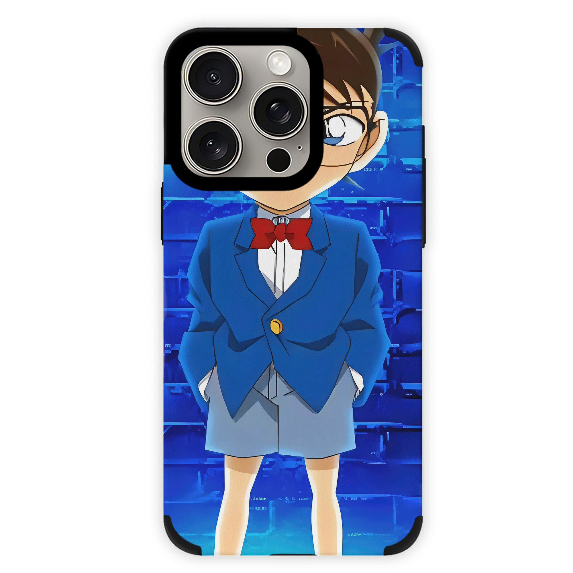（画像用） 名探偵コナン Detective Conan 【iPhone15ProMax対応】 PUレザー スマホケース 耐衝撃＆黄変防止
