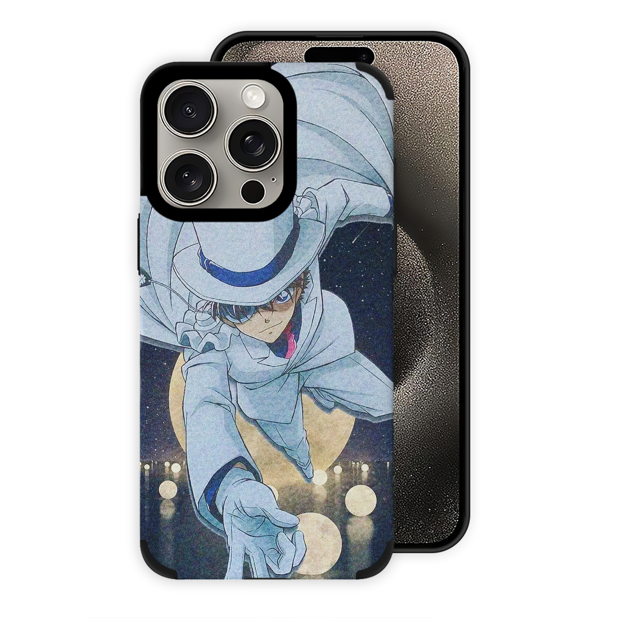 （画像用） 名探偵コナン Detective Conan 【iPhone15ProMax対応】 PUレザー スマホケース 耐衝撃＆黄変防止