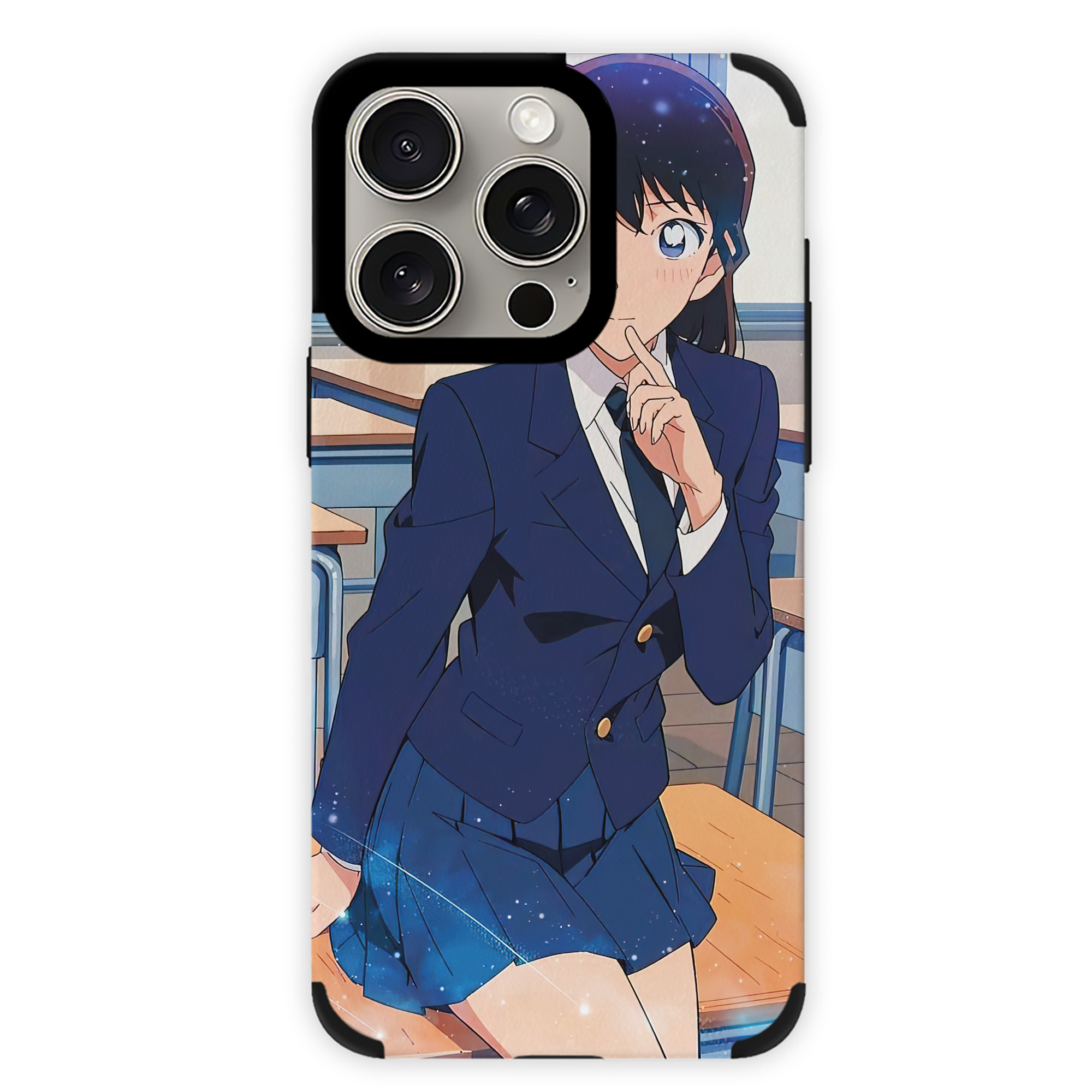 （画像用） 名探偵コナン Detective Conan 【iPhone15ProMax対応】 PUレザー スマホケース 耐衝撃＆黄変防止