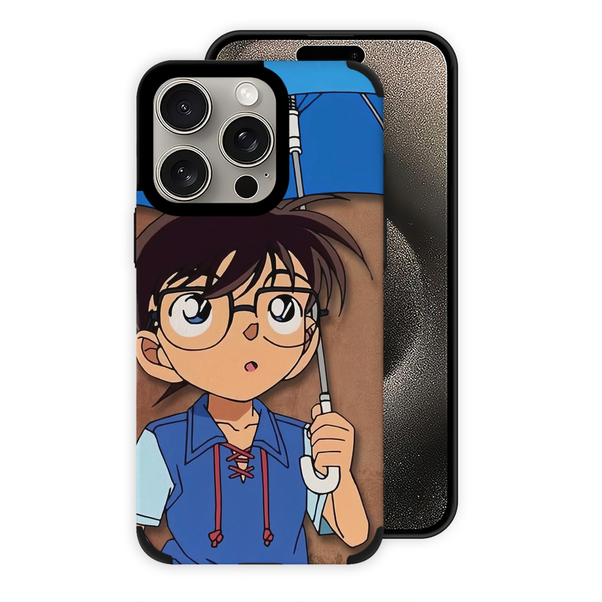（画像用） 名探偵コナン Detective Conan 【iPhone15ProMax対応】 PUレザー スマホケース 耐衝撃＆黄変防止