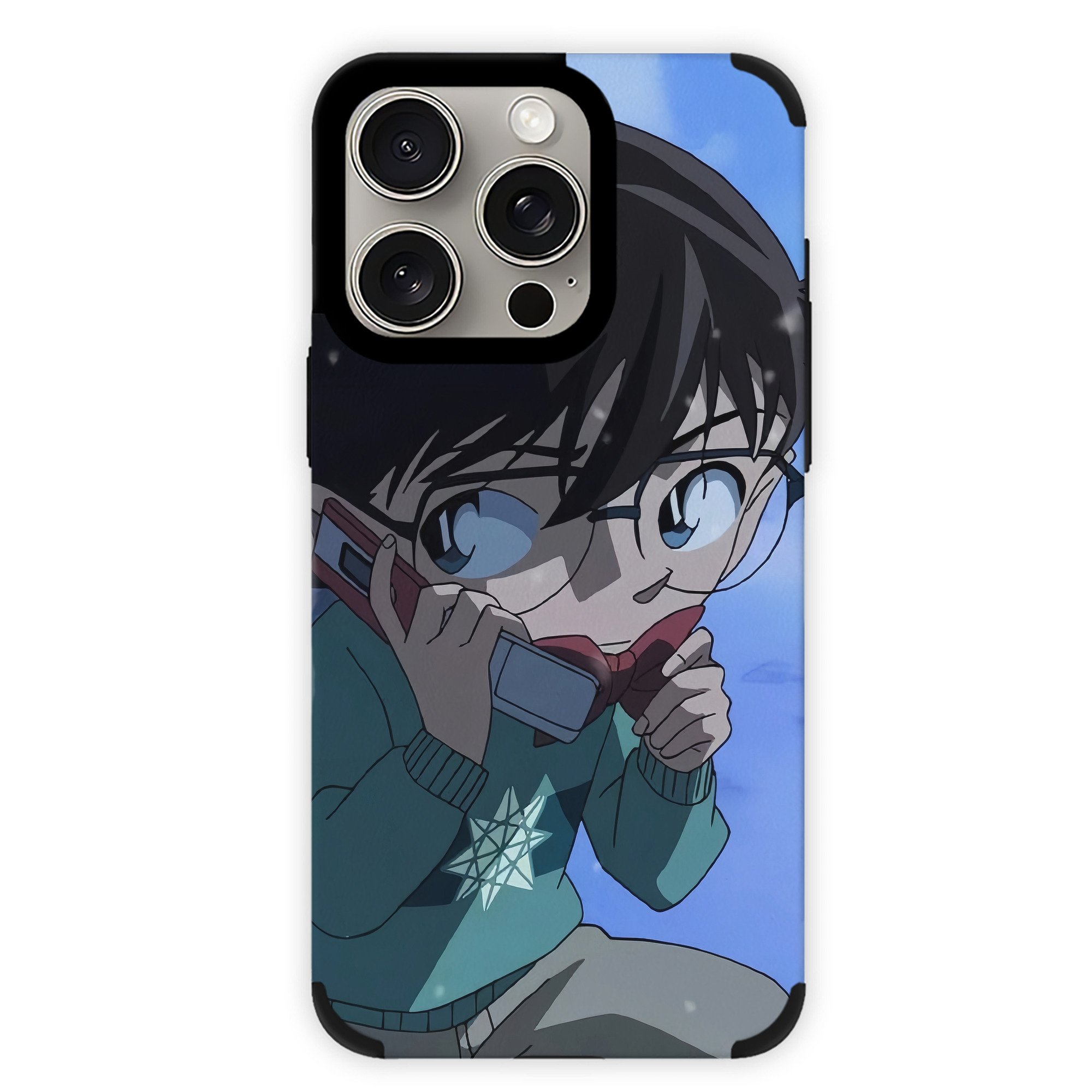 （画像用） 名探偵コナン Detective Conan 【iPhone15ProMax対応】 PUレザー スマホケース 耐衝撃＆黄変防止
