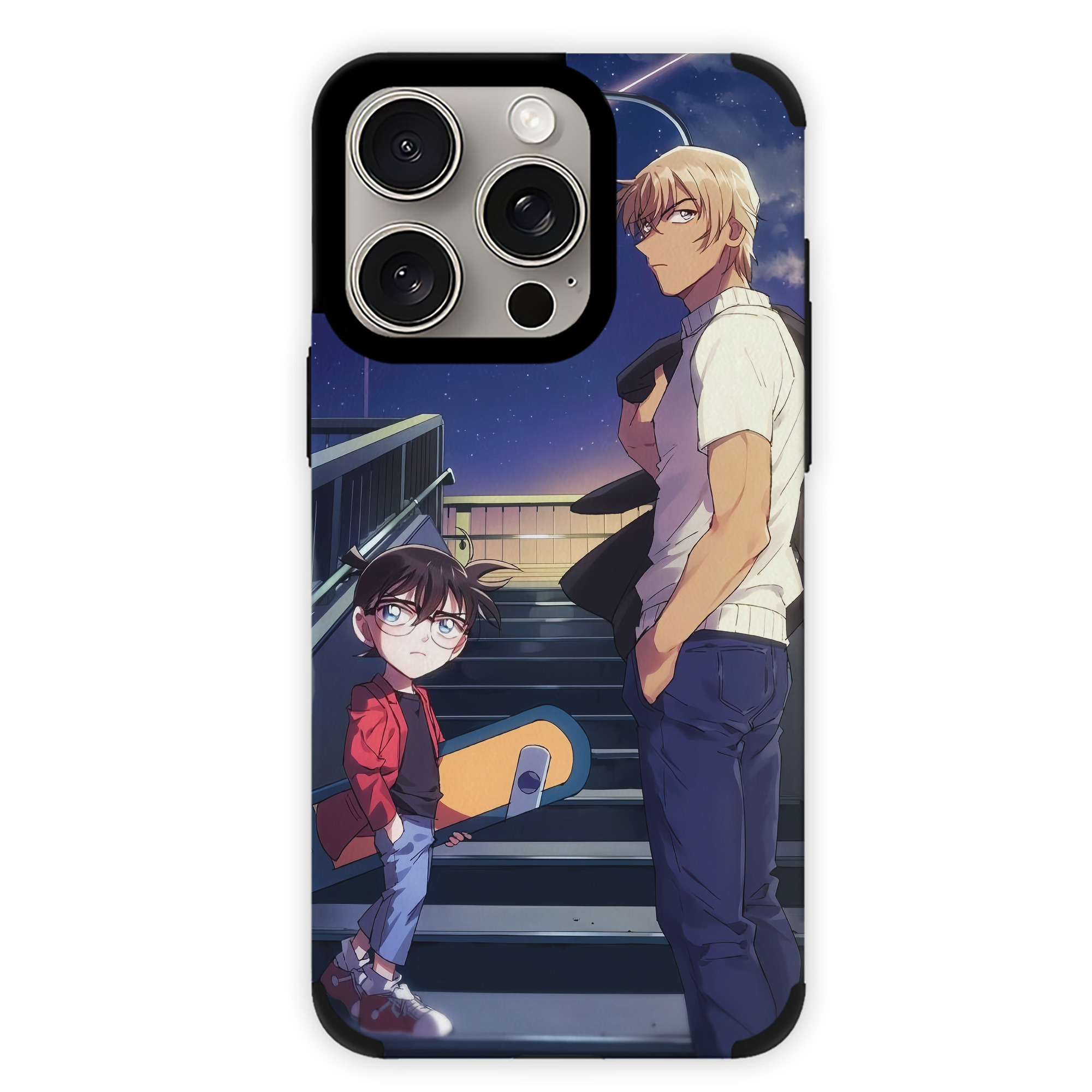 （画像用） 名探偵コナン Detective Conan 【iPhone15ProMax対応】 PUレザー スマホケース 耐衝撃＆黄変防止