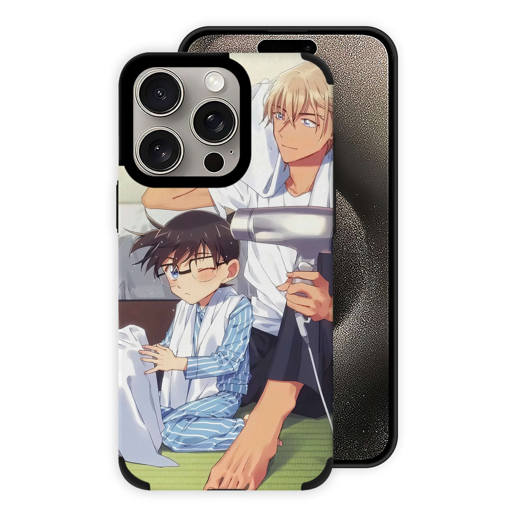 （画像用） 名探偵コナン Detective Conan 【iPhone15ProMax対応】 PUレザー スマホケース 耐衝撃＆黄変防止