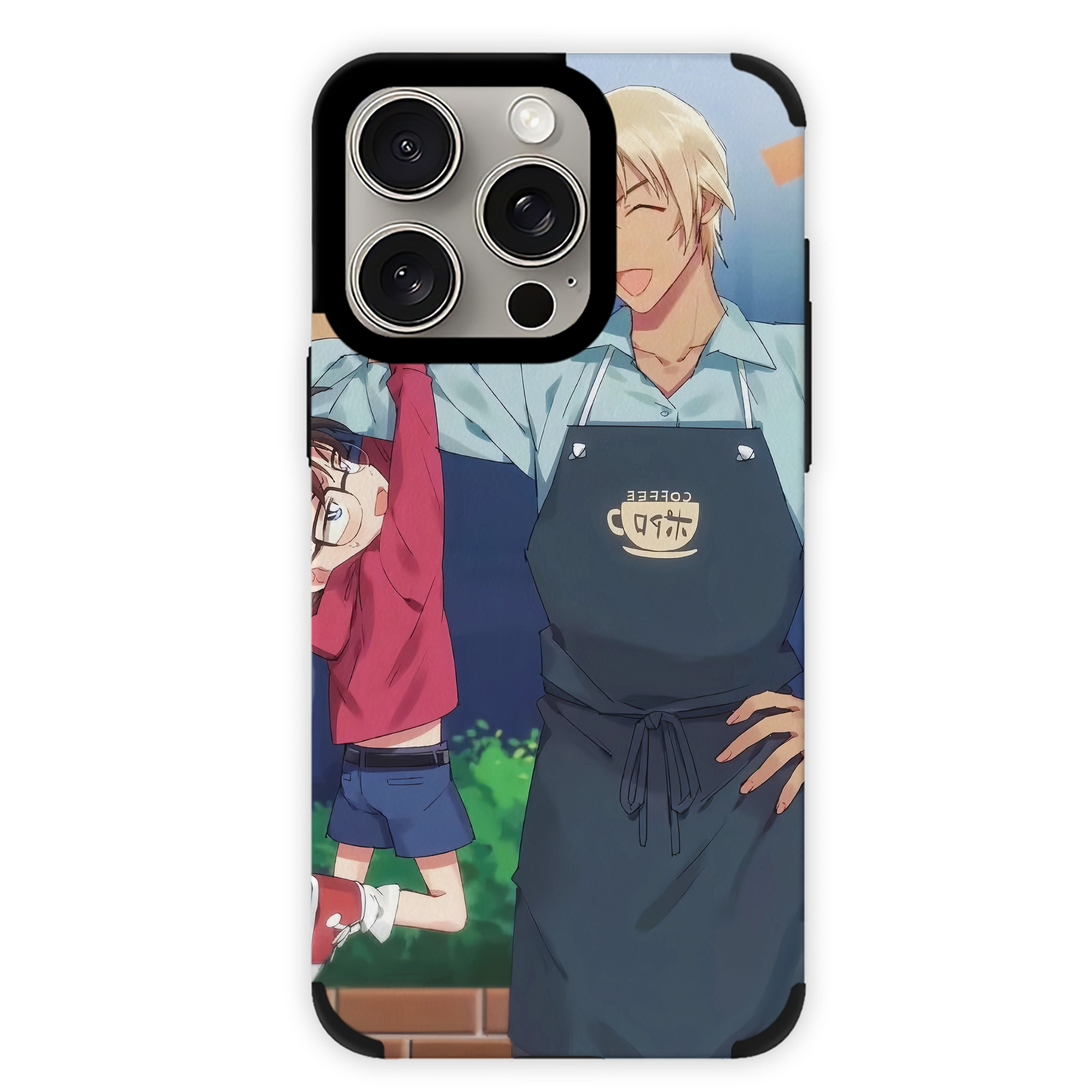 （画像用） 名探偵コナン Detective Conan 【iPhone15ProMax対応】 PUレザー スマホケース 耐衝撃＆黄変防止