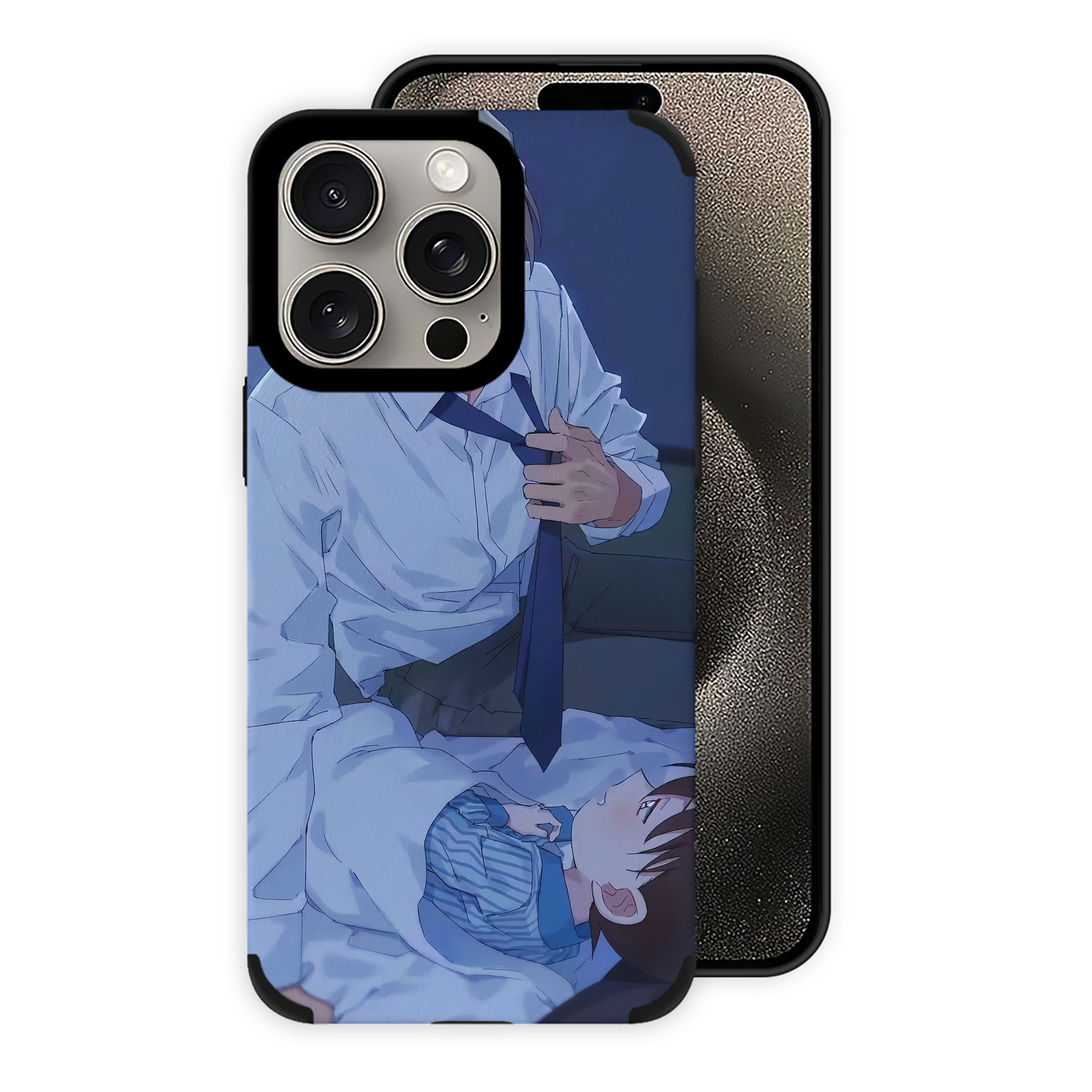 （画像用） 名探偵コナン Detective Conan 【iPhone15ProMax対応】 PUレザー スマホケース 耐衝撃＆黄変防止
