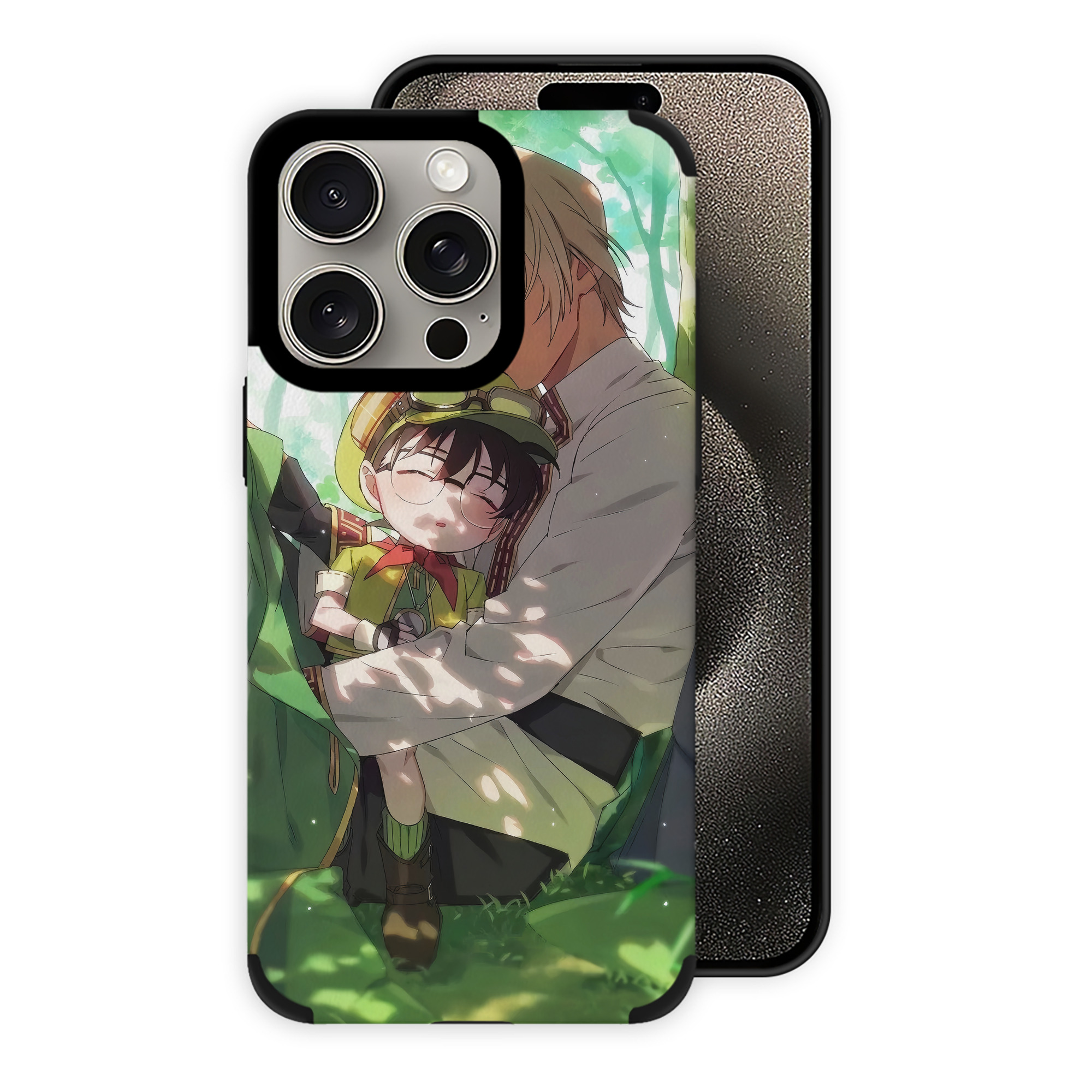（画像用） 名探偵コナン Detective Conan 【iPhone15ProMax対応】 PUレザー スマホケース 耐衝撃＆黄変防止