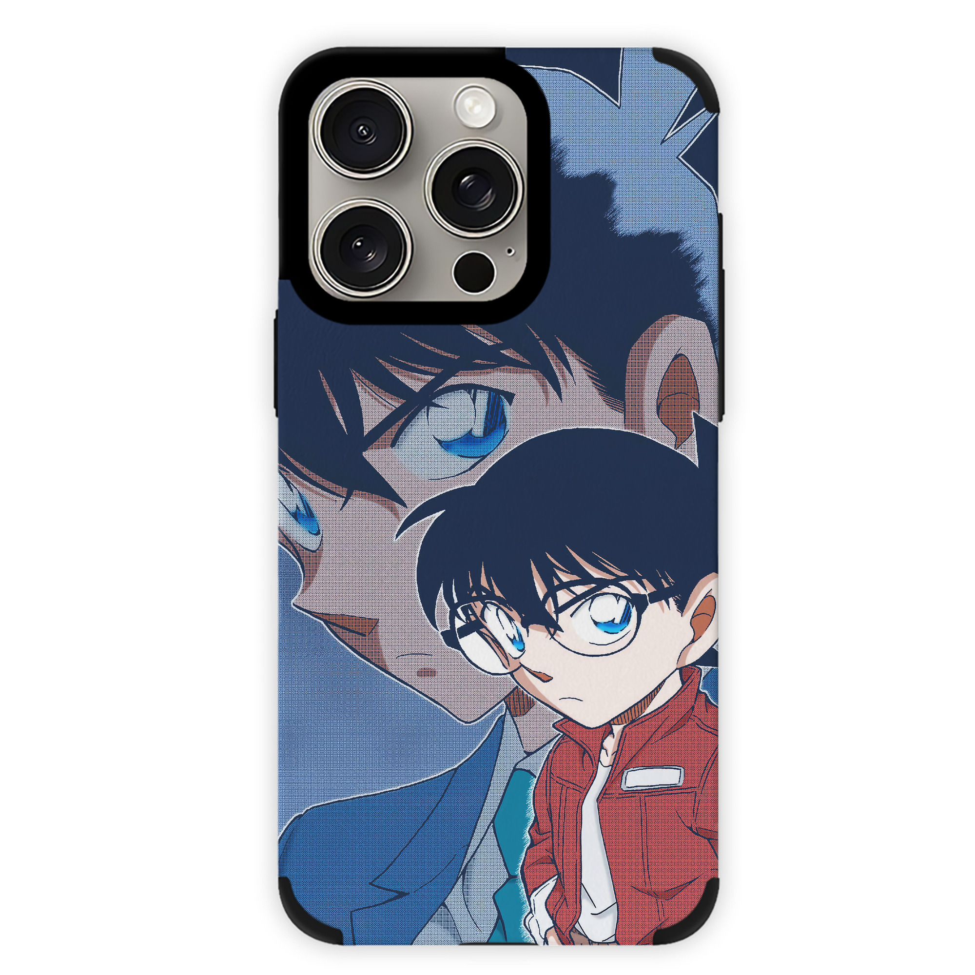 （画像用） 名探偵コナン Detective Conan 【iPhone15ProMax対応】 PUレザー スマホケース 耐衝撃＆黄変防止