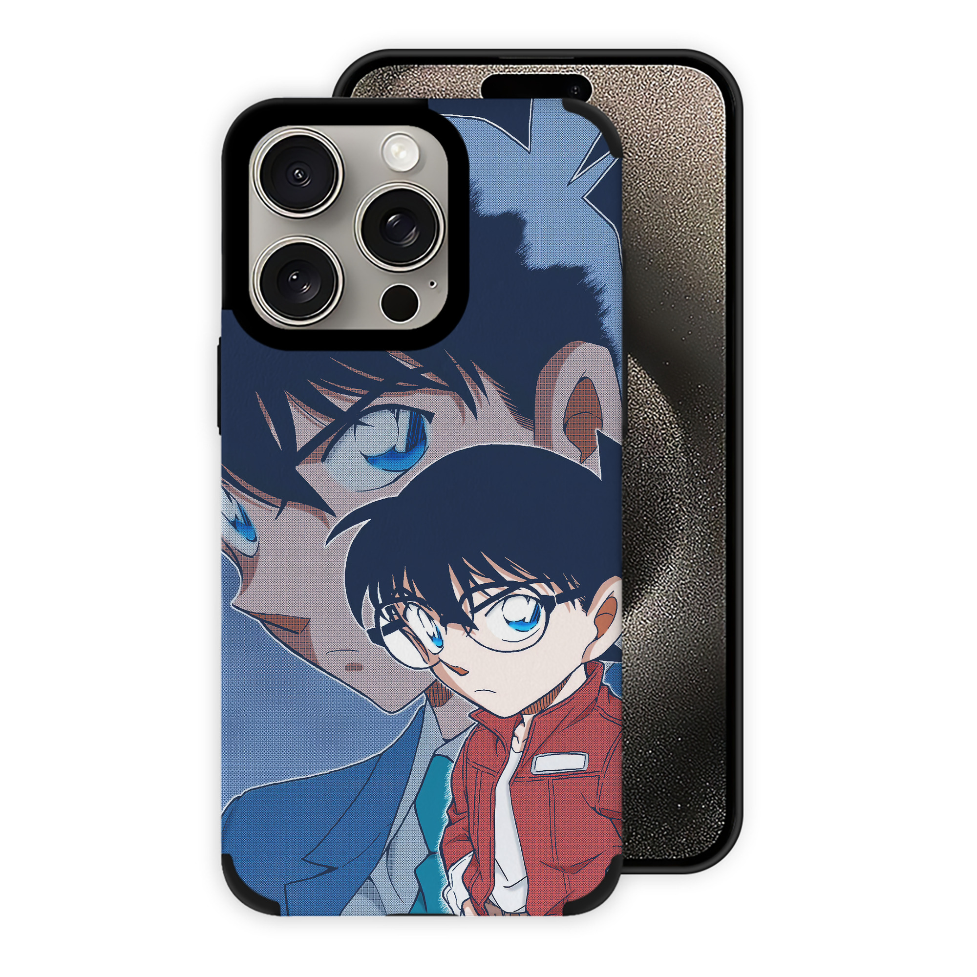 （画像用） 名探偵コナン Detective Conan 【iPhone15ProMax対応】 PUレザー スマホケース 耐衝撃＆黄変防止