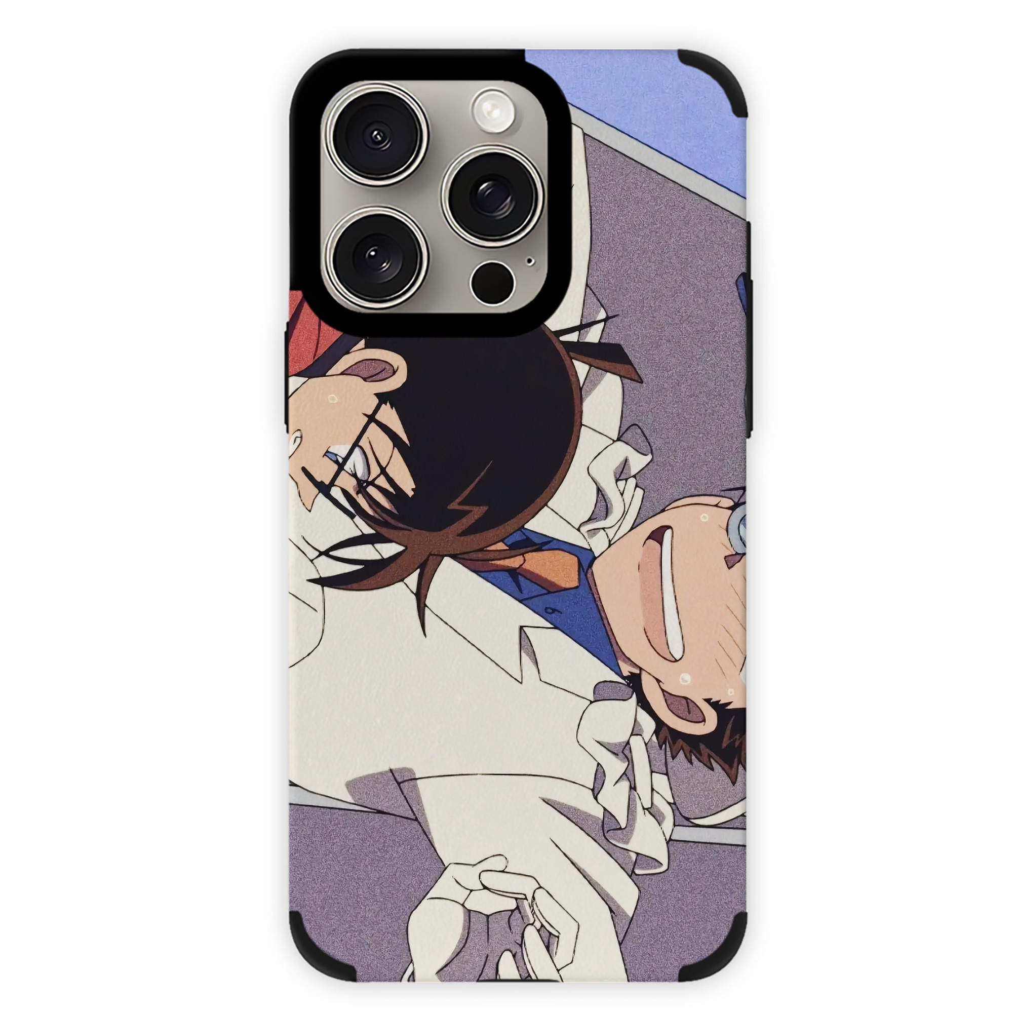 （画像用） 名探偵コナン Detective Conan 【iPhone15ProMax対応】 PUレザー スマホケース 耐衝撃＆黄変防止