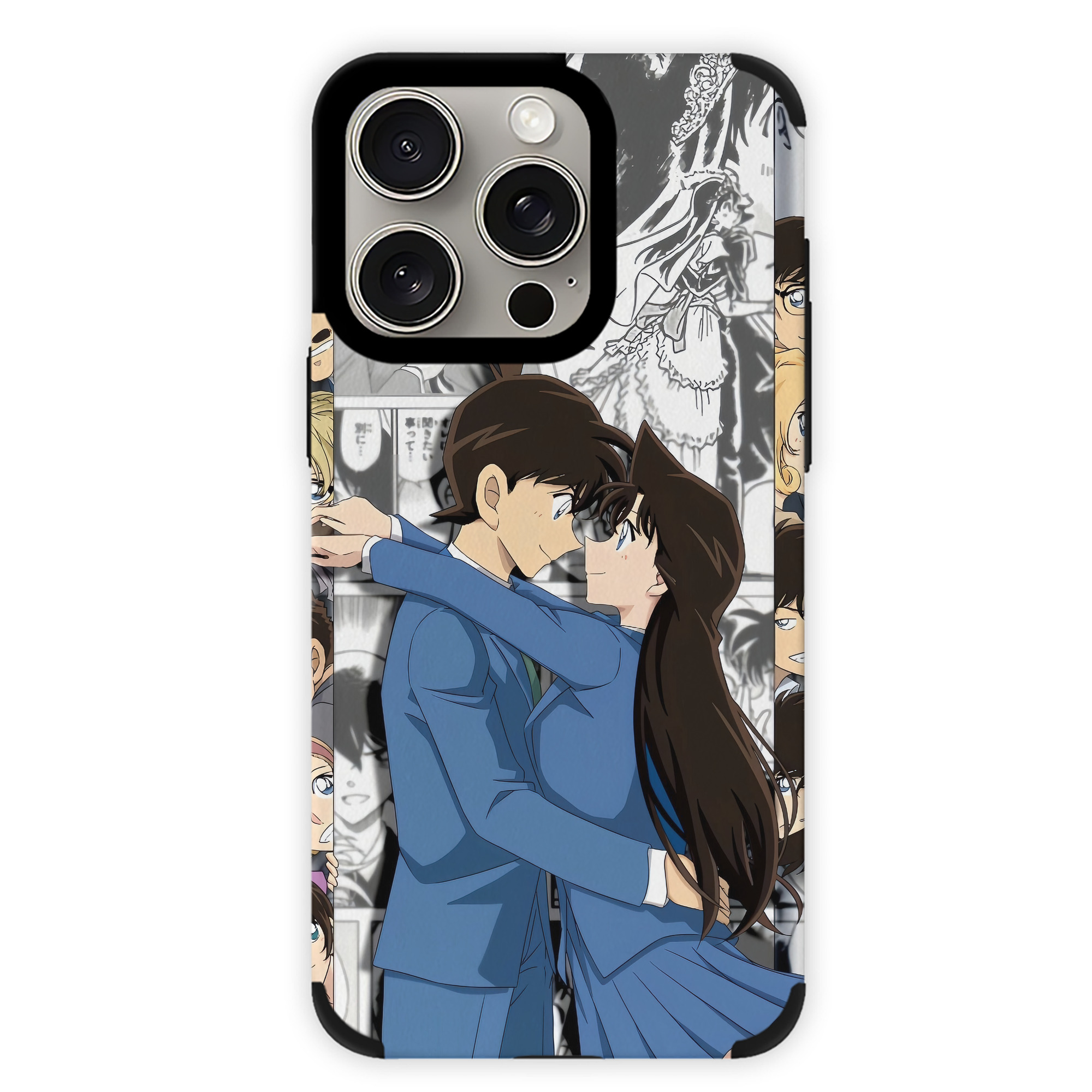 （画像用） 名探偵コナン Detective Conan 【iPhone15ProMax対応】 PUレザー スマホケース 耐衝撃＆黄変防止