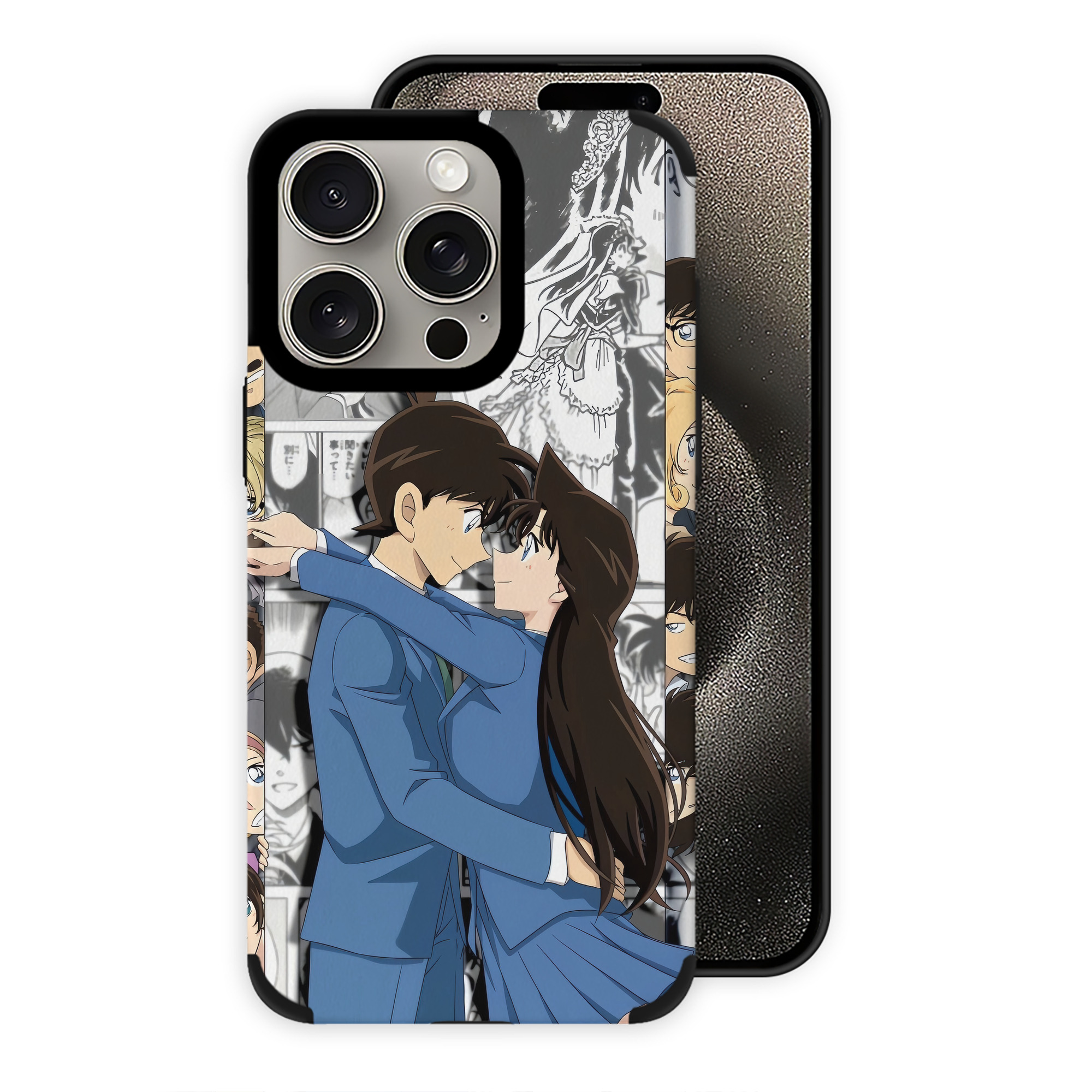 （画像用） 名探偵コナン Detective Conan 【iPhone15ProMax対応】 PUレザー スマホケース 耐衝撃＆黄変防止