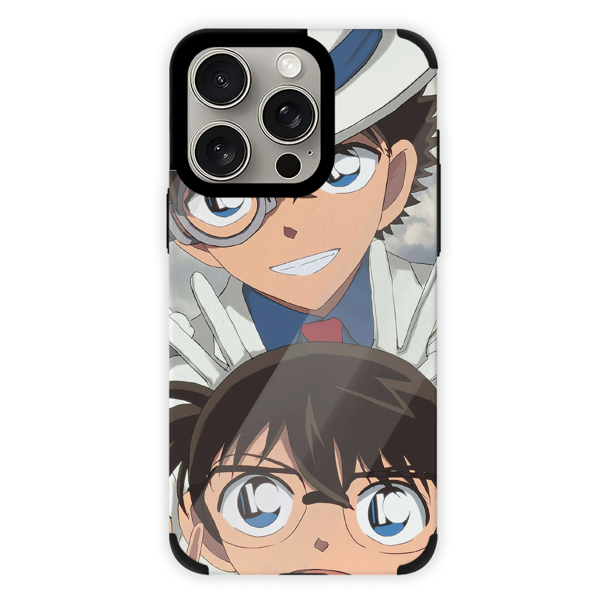 （画像用） 名探偵コナン Detective Conan 【iPhone15ProMax対応】 PUレザー スマホケース 耐衝撃＆黄変防止