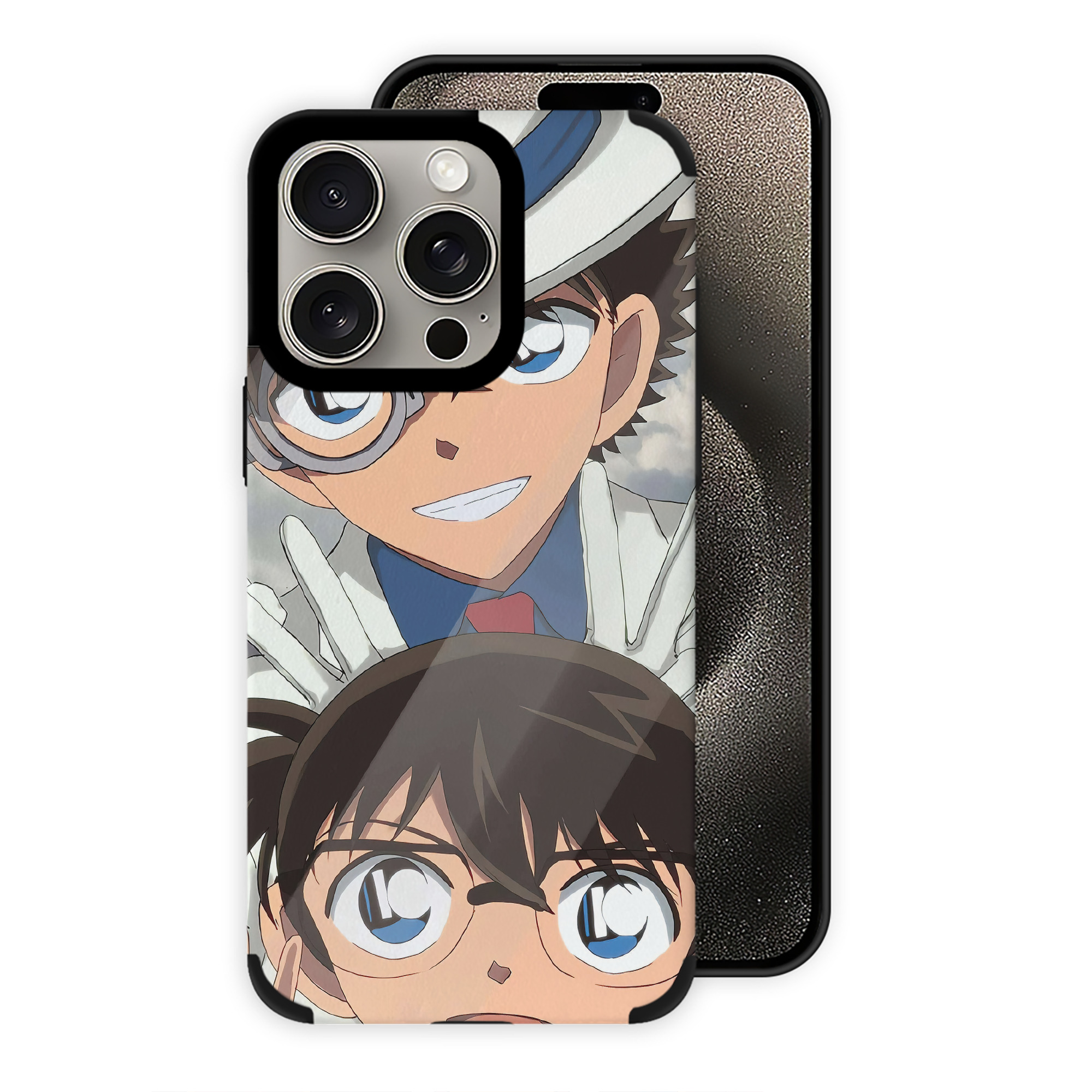 （画像用） 名探偵コナン Detective Conan 【iPhone15ProMax対応】 PUレザー スマホケース 耐衝撃＆黄変防止