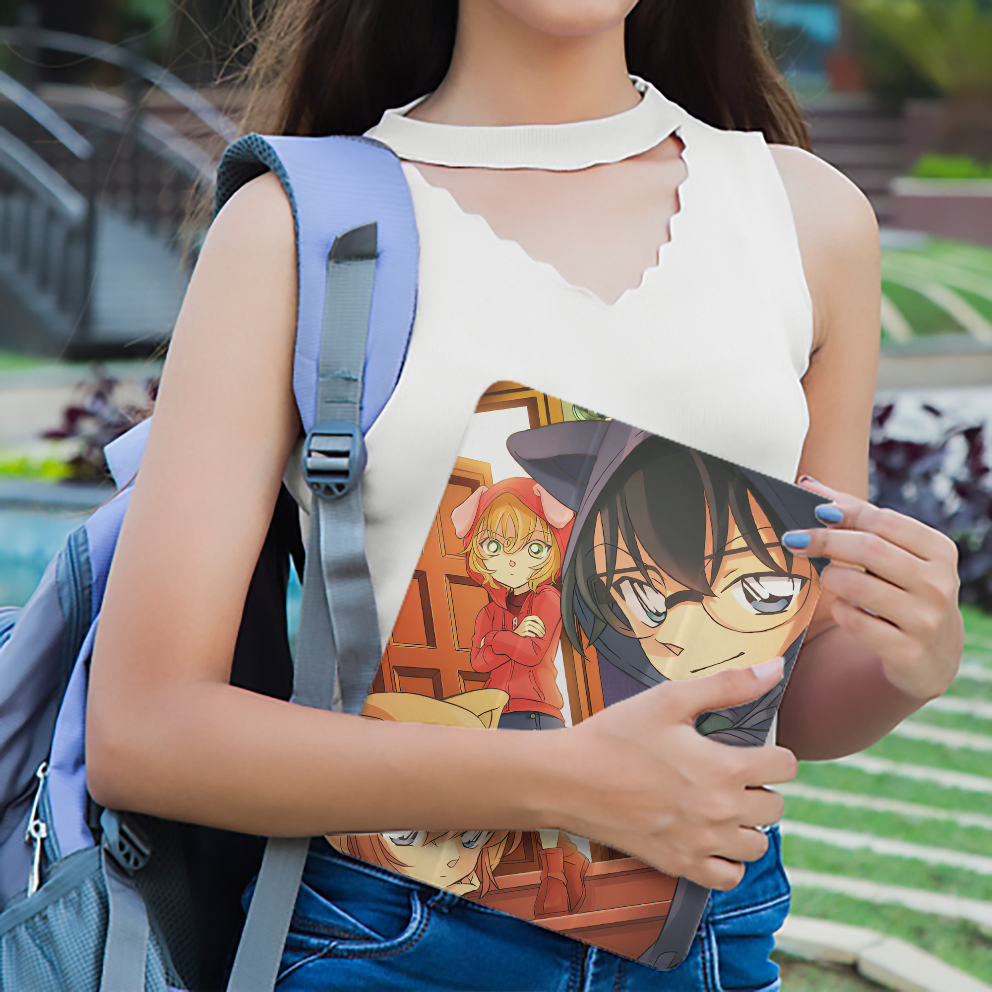 名探偵コナン Detective Conan IPad ケース ペン収納付き 三つ折りスタンド PUレザー×シリコン 対応機種9.5/10.5/10.9インチ