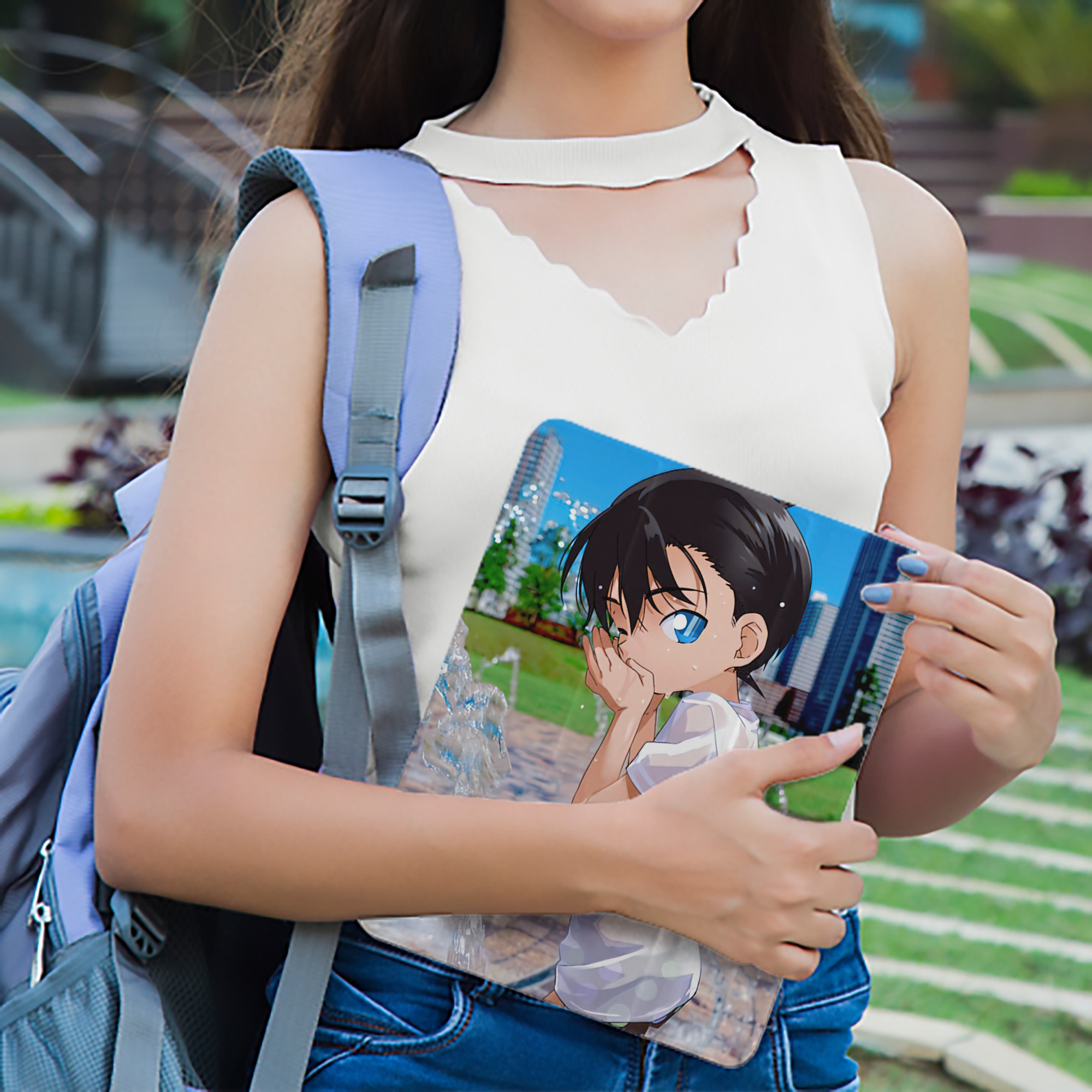 名探偵コナン Detective Conan IPad ケース ペン収納付き 三つ折りスタンド PUレザー×シリコン 対応機種9.5/10.5/10.9インチ