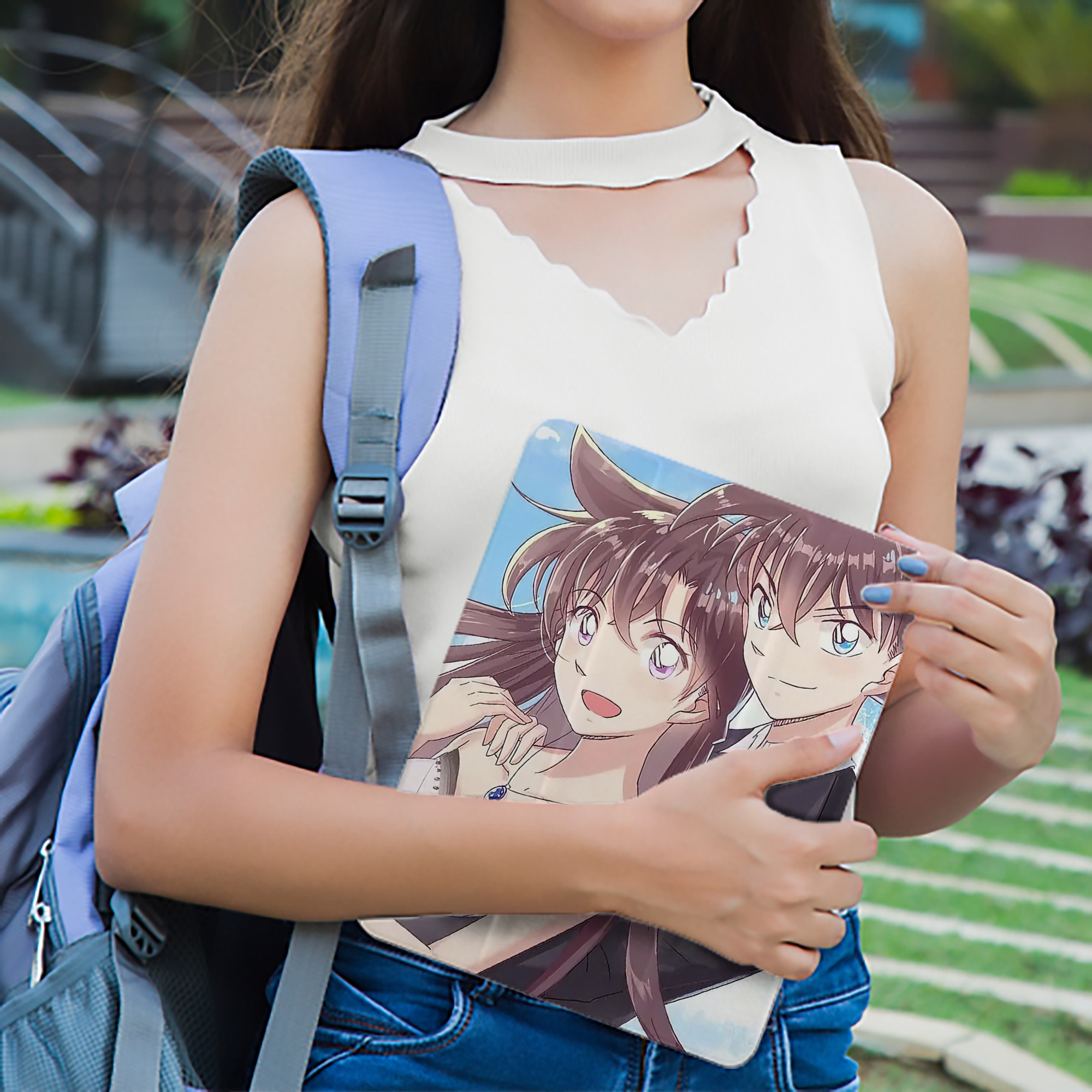 名探偵コナン Detective Conan IPad ケース ペン収納付き 三つ折りスタンド PUレザー×シリコン 対応機種9.5/10.5/10.9インチ