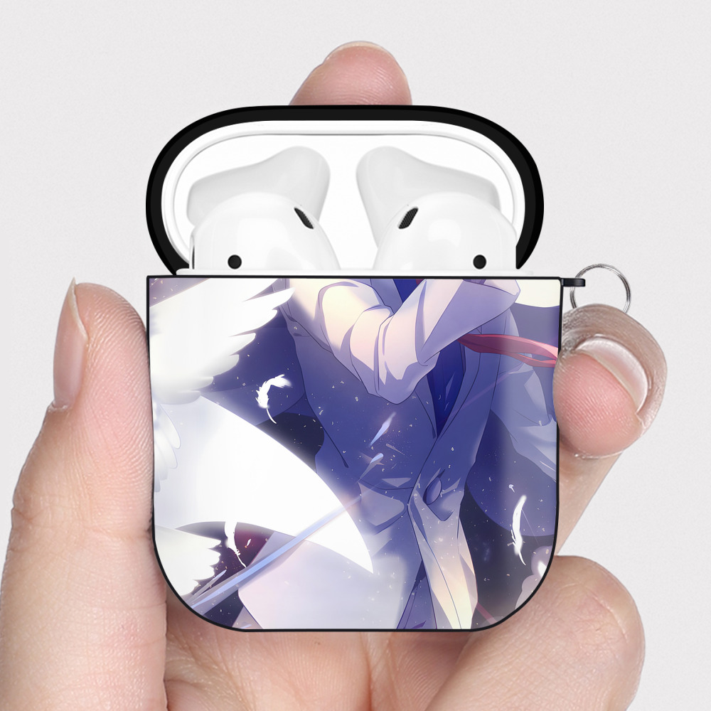 （画像用） 名探偵コナン Detective Conan AirPods 第2世代保護ケース ハードシェル ブラック 耐衝撃・防指紋・カラビナ付き