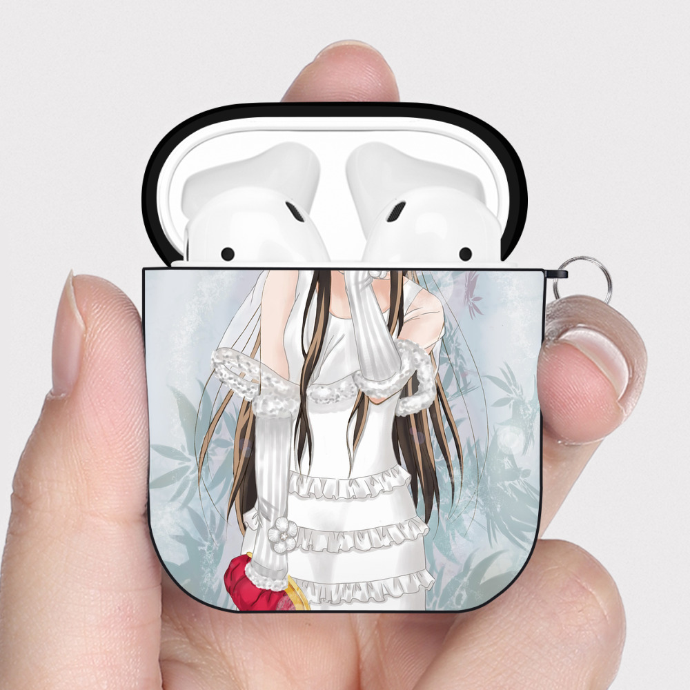 （画像用） 名探偵コナン Detective Conan AirPods 第2世代保護ケース ハードシェル ブラック 耐衝撃・防指紋・カラビナ付き